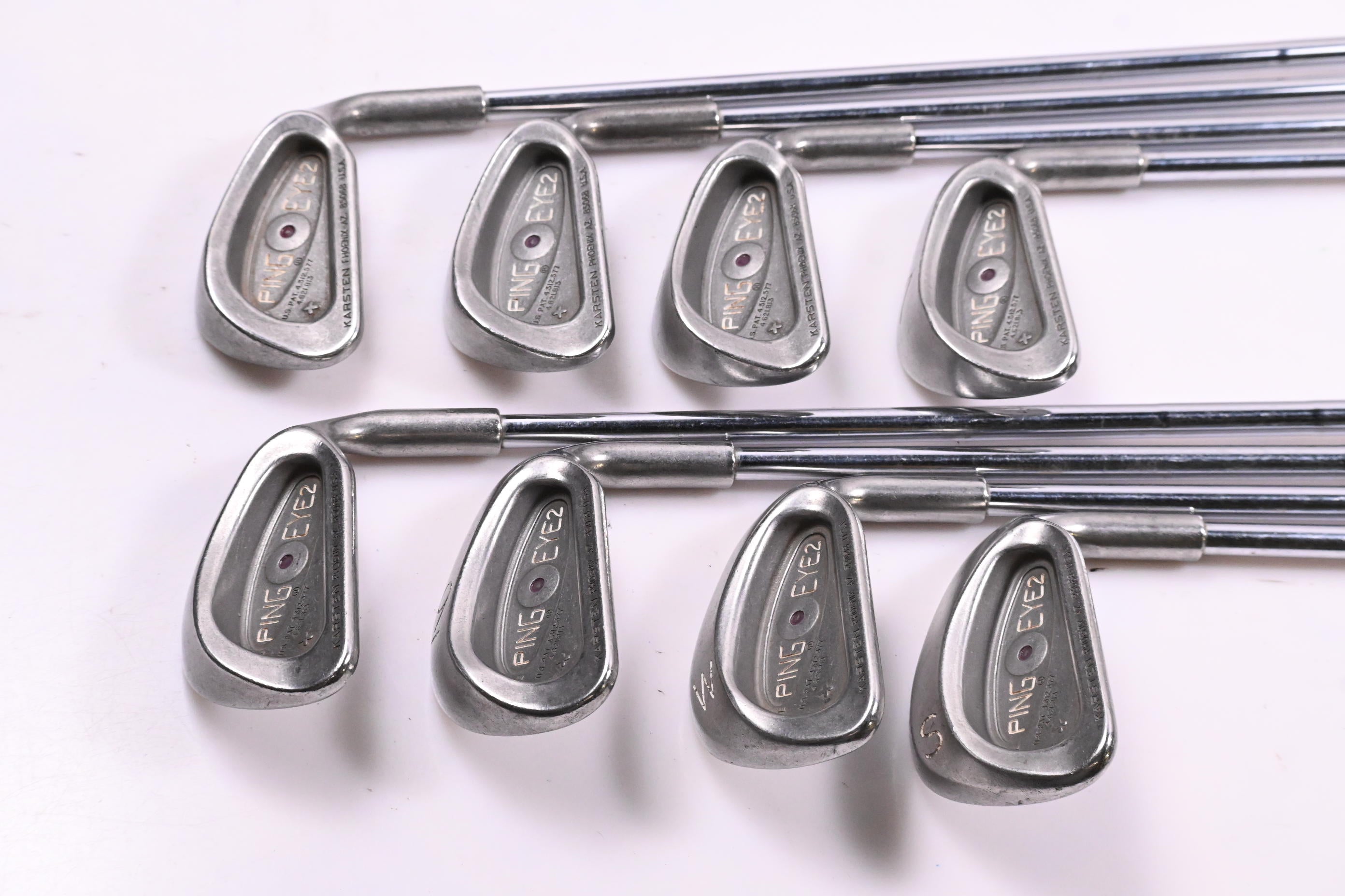 Ping Eye 2+ Irons / 3i+5-PW+SW / Maroon Dot / Stiff Flex Ping JZ / No 4 Iron