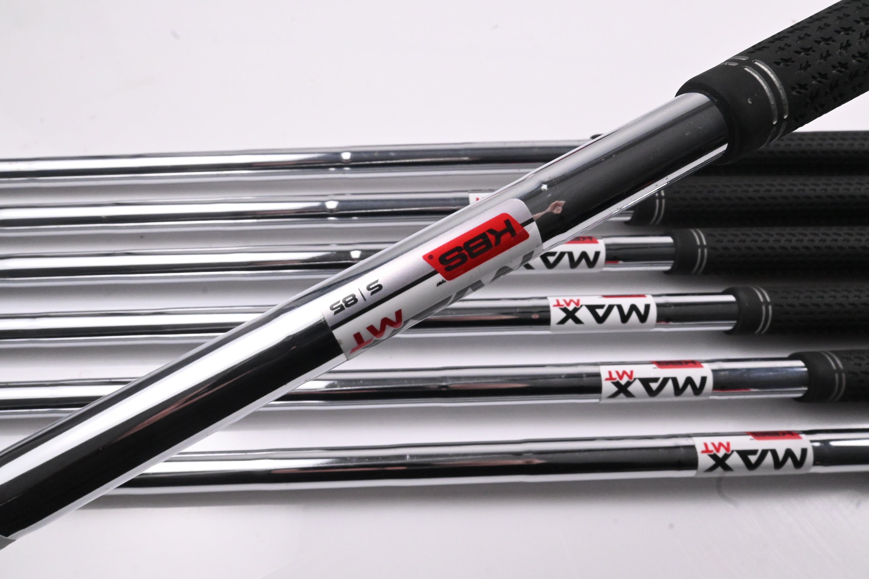 Taylormade Qi Irons / 5-PW+SW / Stiff Flex KBS Max MT 85 Shafts
