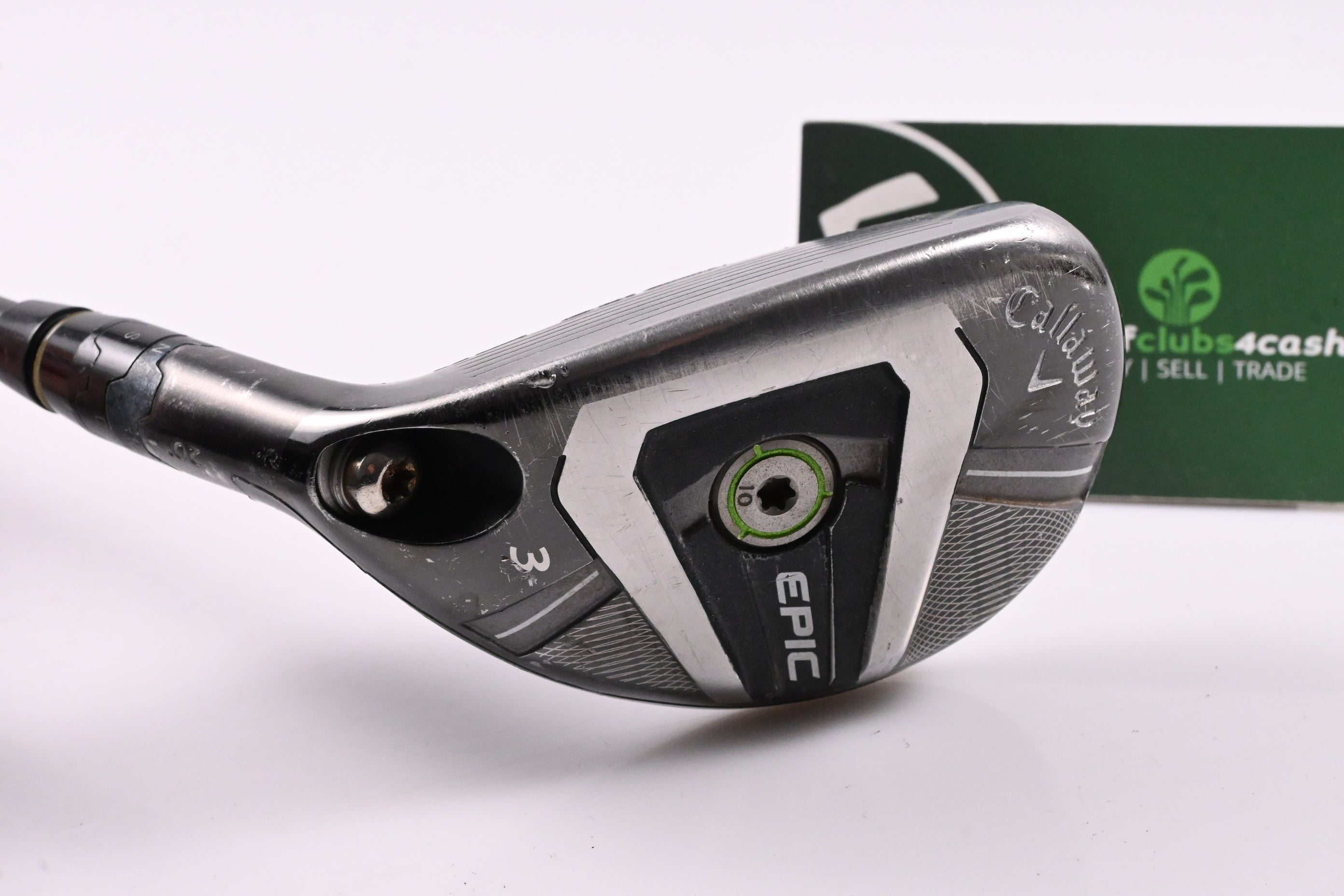 Left Hand Callaway Epic #3 Hybrid / 20 Degree / Stiff Flex Aldila NV RIP'd 80 Shaft