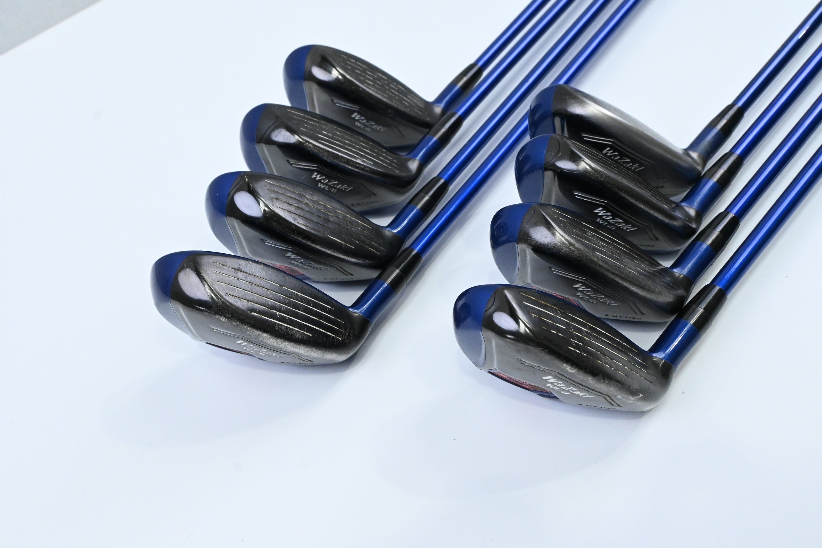 WazAki Hybrid Irons / 4-PW+SW / Regular Flex Bushikadna MWMF Shafts