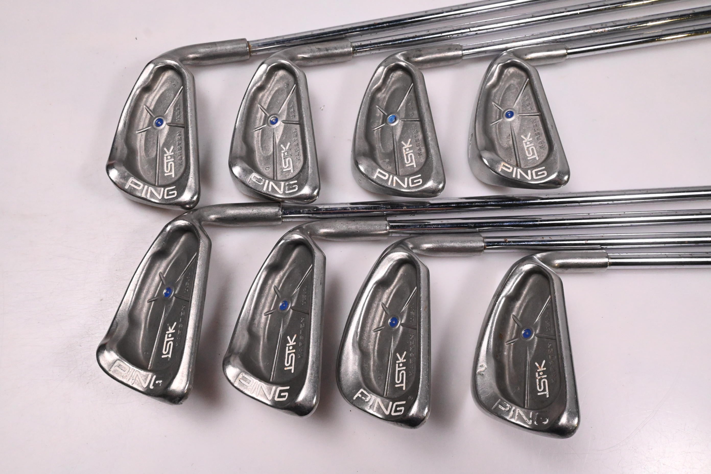 Ping ISI-K Irons / 4-PW+SW / Blue Dot / Stiff Flex Ping JZ Shafts