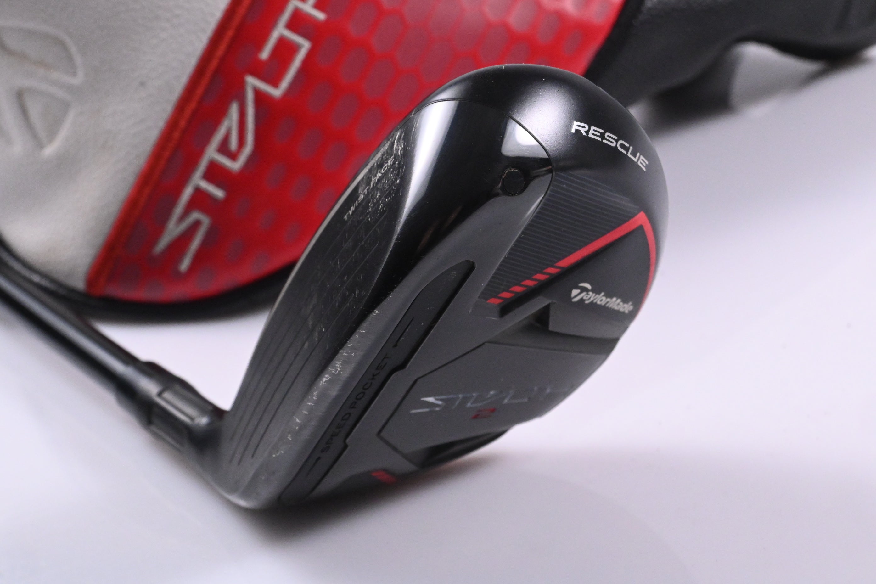 Left Hand Taylormade Stealth 2 #4 Hybrid / 22 Degree / Regular Flex Ventus TR