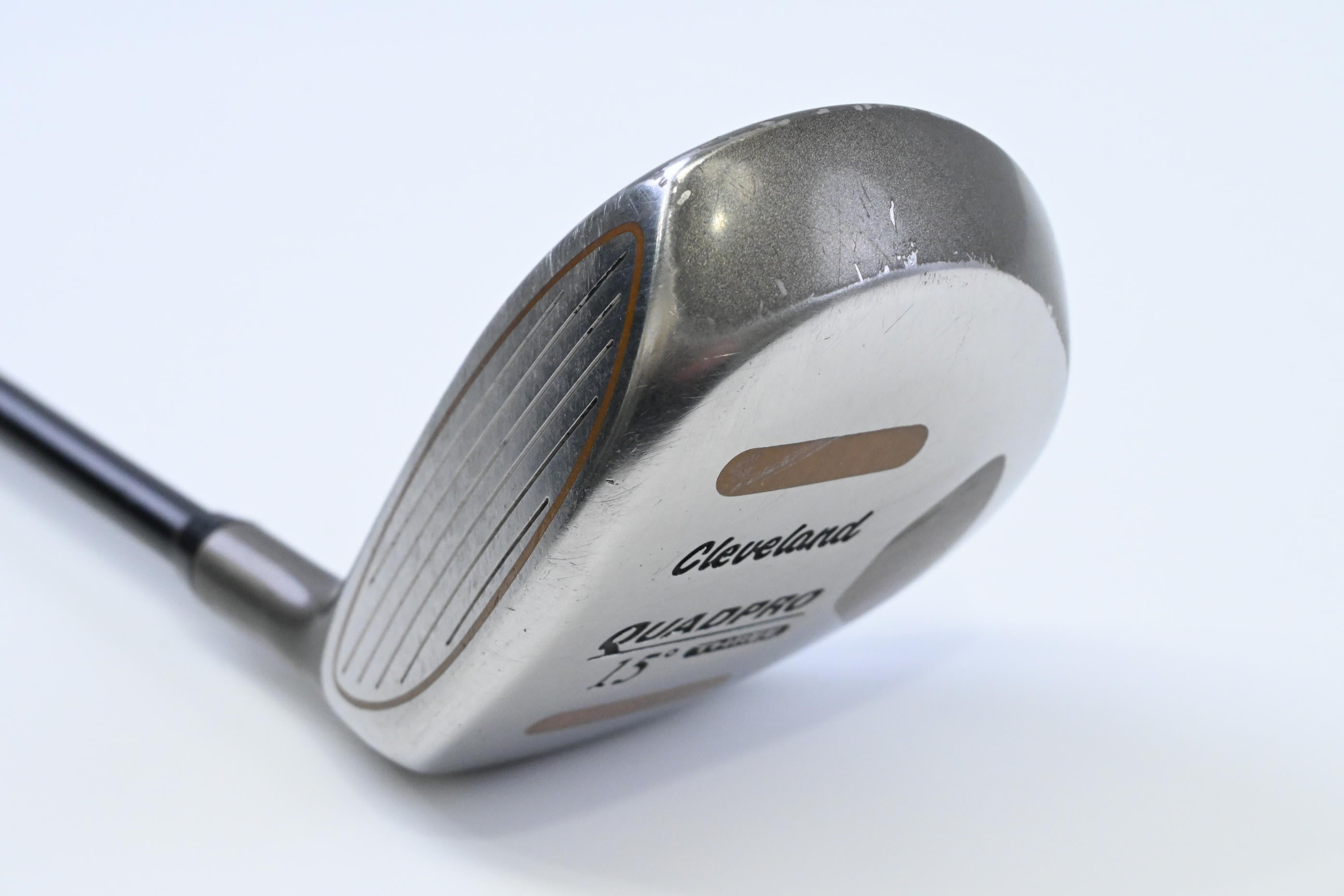 Left Hand Cleveland Quad Pro #3 Wood / 15 Degree / Regular Flex Graphite Shaft