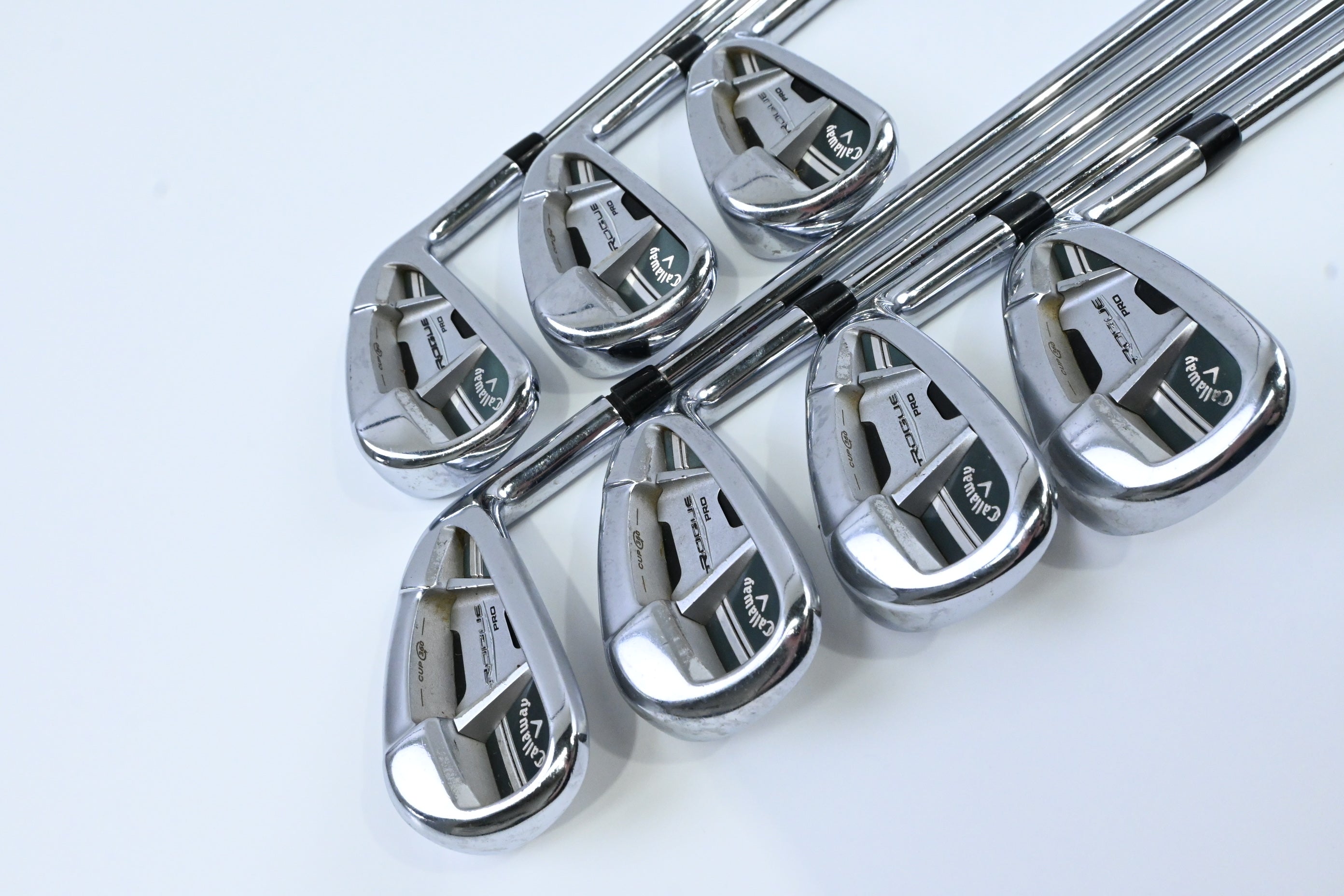 Callaway Rogue Pro Irons / 4-PW / Stiff Flex Project X Rifle Shafts