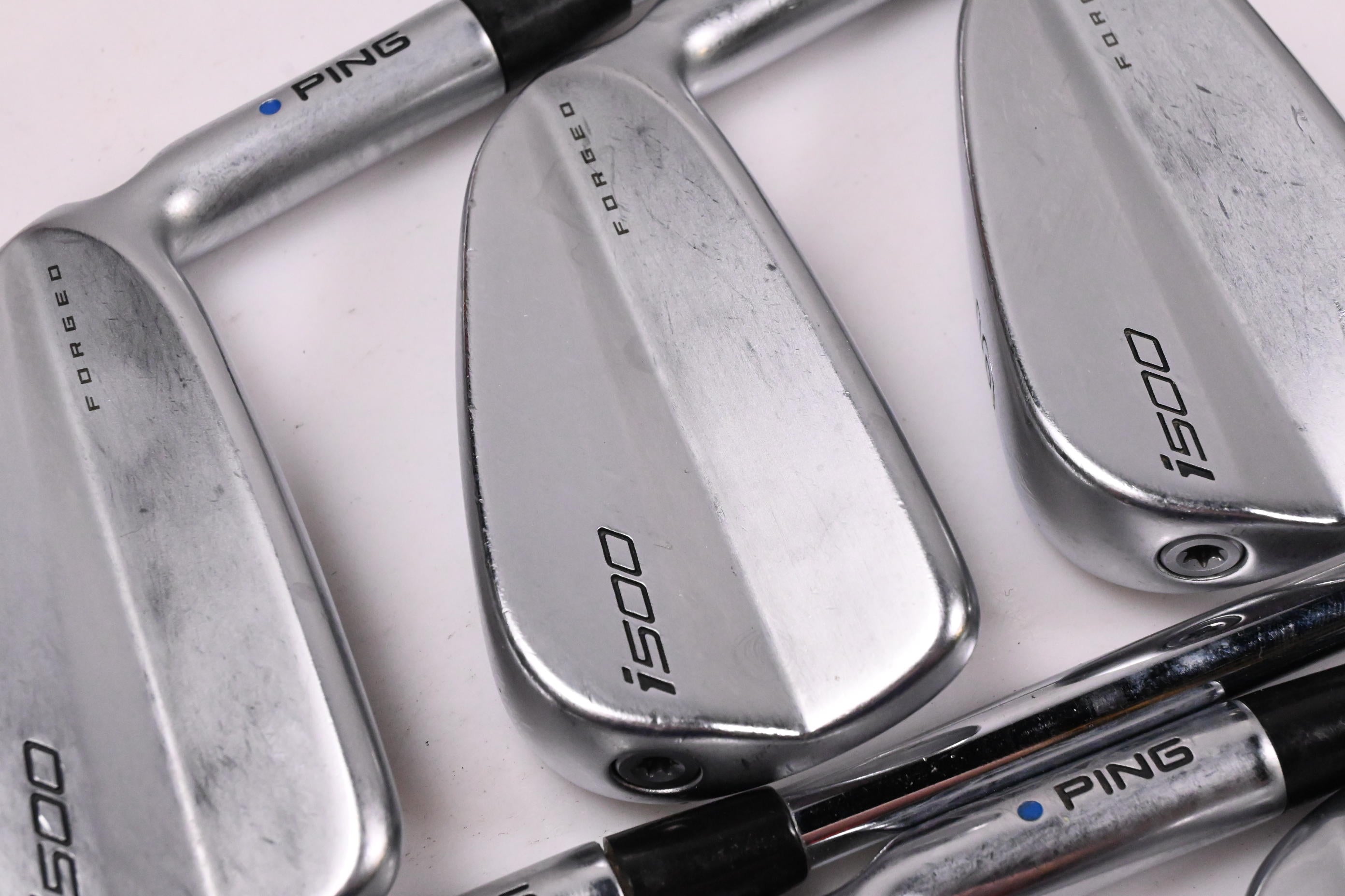Ping i500 Irons / 4-PW / Blue Dot / Stiff Flex Project X LZ 120 Shafts