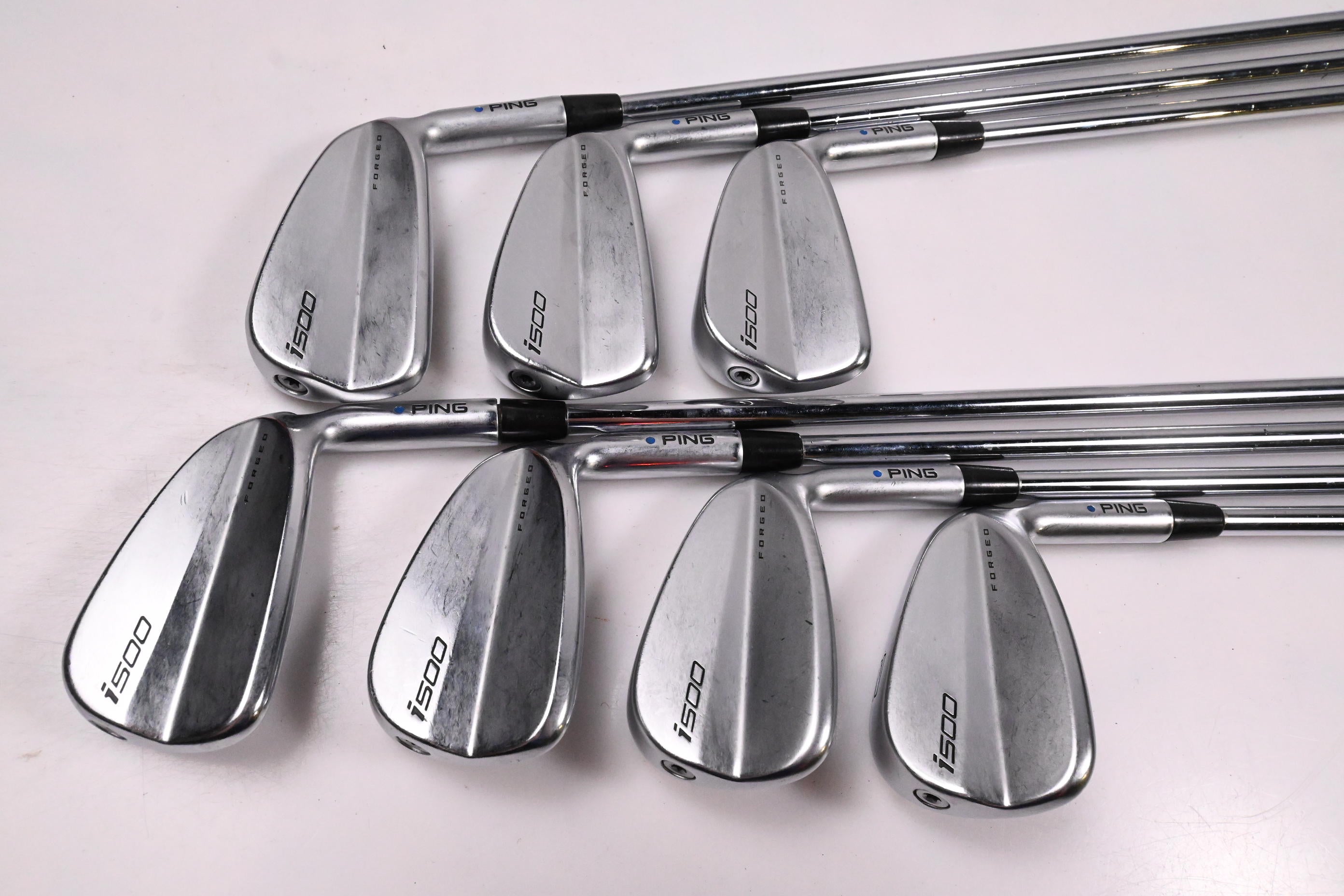 Ping i500 Irons / 4-PW / Blue Dot / Stiff Flex Project X LZ 120 Shafts