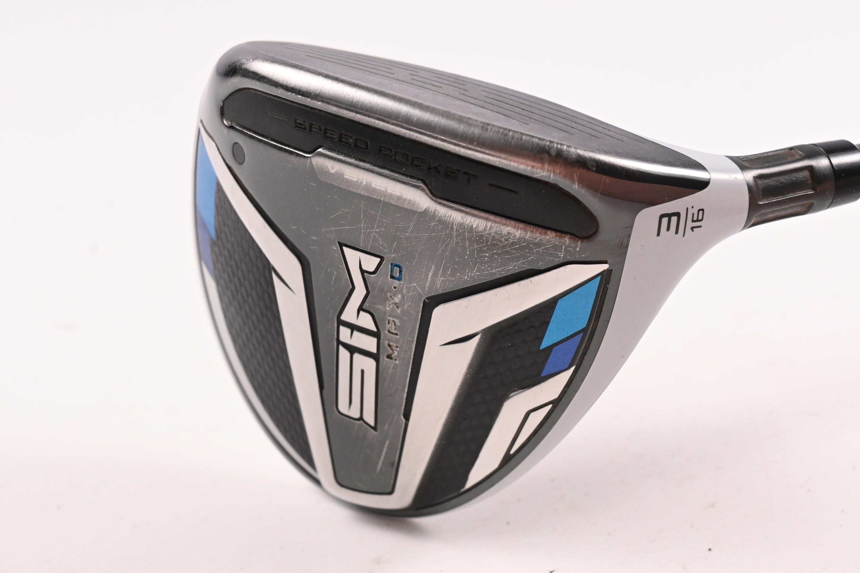 Taylormade SIM Max D #3 Wood / 16 Degree / Regular Flex Helium Blue 5 Shaft
