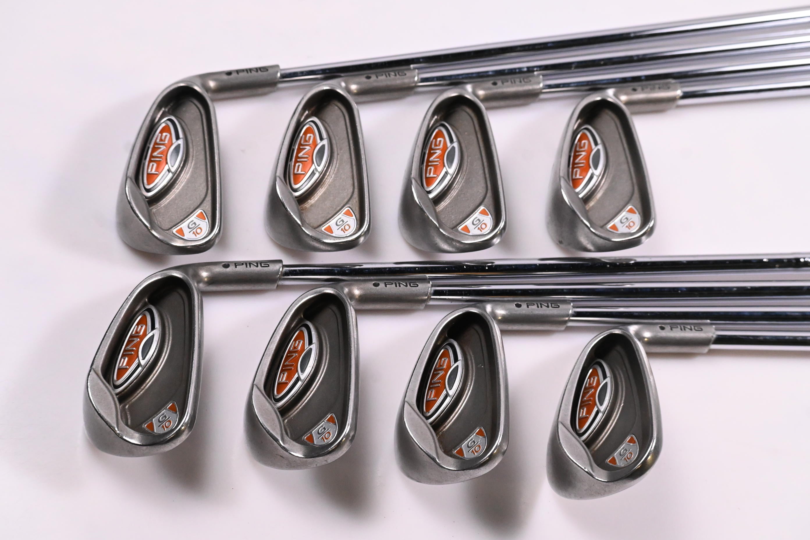 Ping G10 Irons / 4-PW+SW / Black Dot / Regular Flex Ping AWT Shafts
