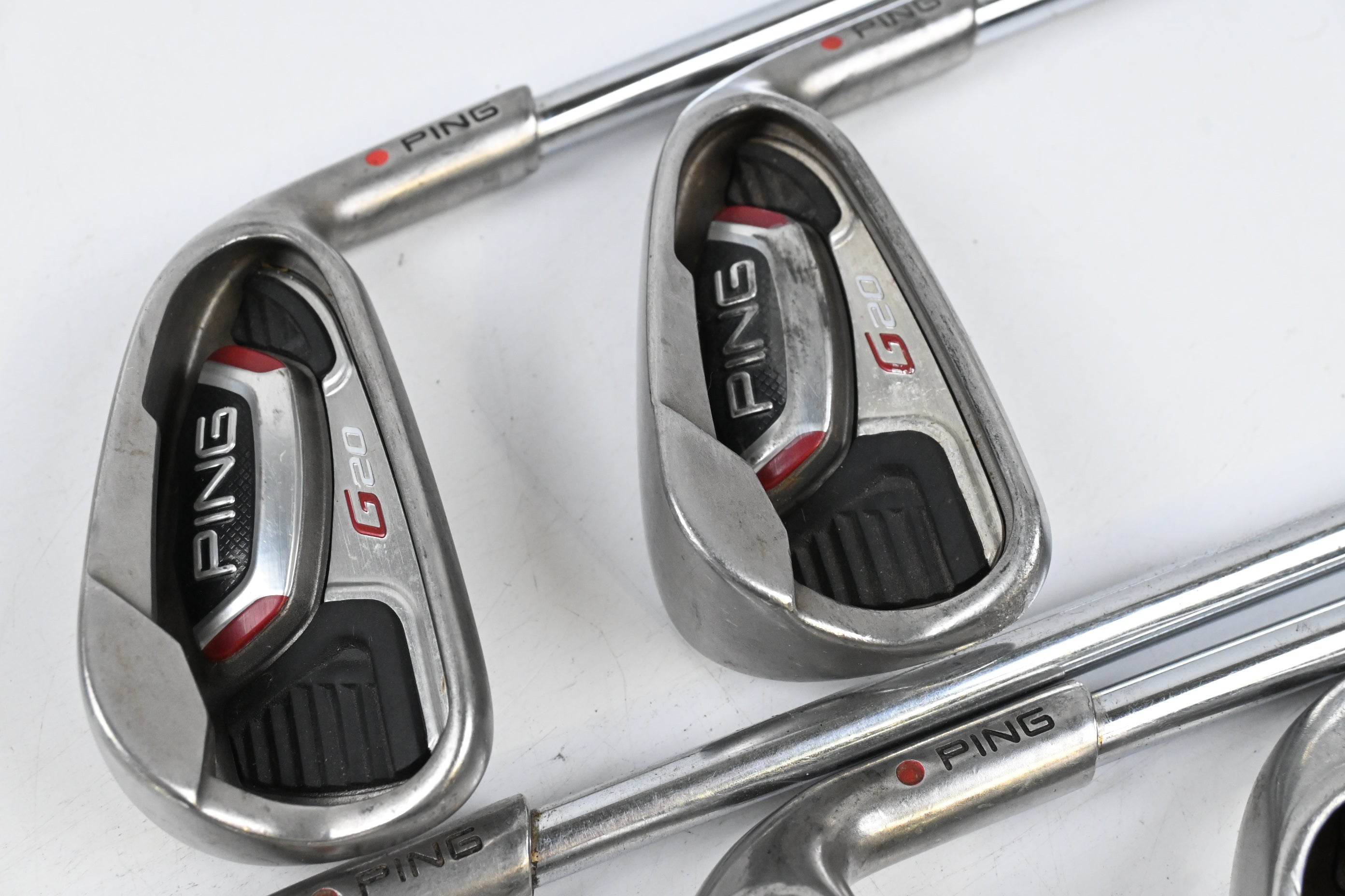 Ping G20 Irons / 6-PW / Orange Dot / Stiff Flex Ping CFS Shafts