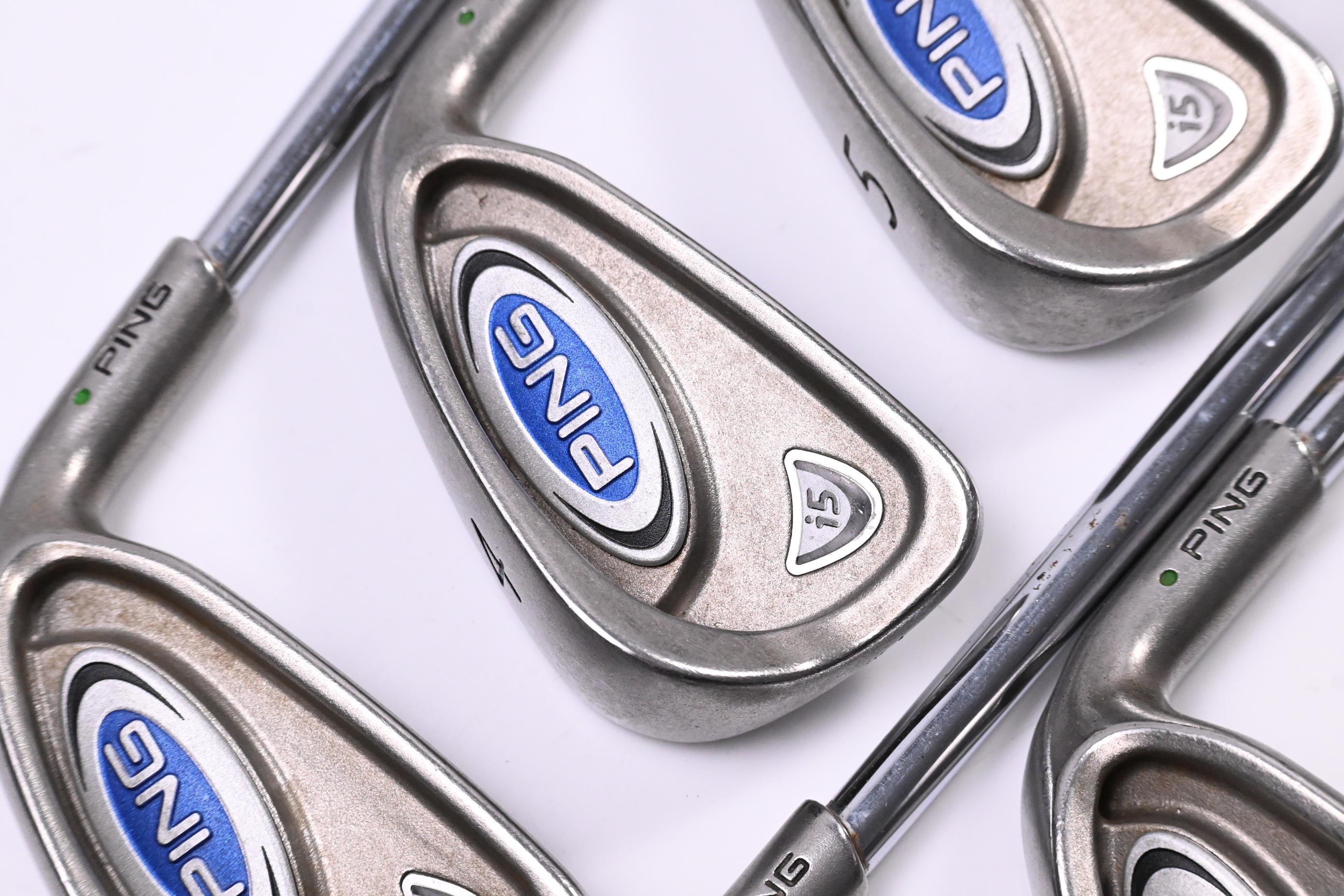 Ping i5 Irons / 3-PW / Green Dot / Stiff Flex Ping Steel Shafts
