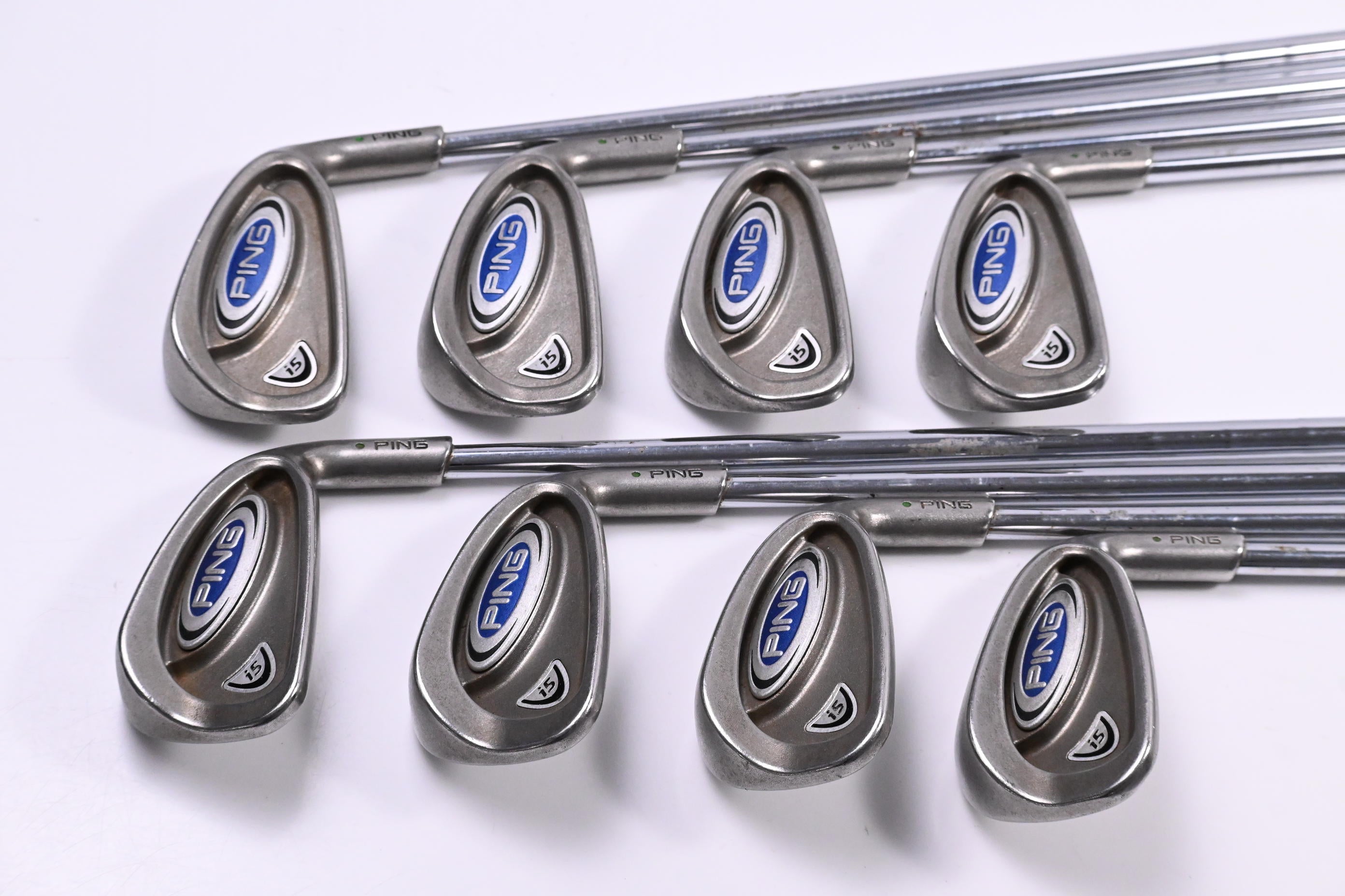 Ping i5 Irons / 3-PW / Green Dot / Stiff Flex Ping Steel Shafts