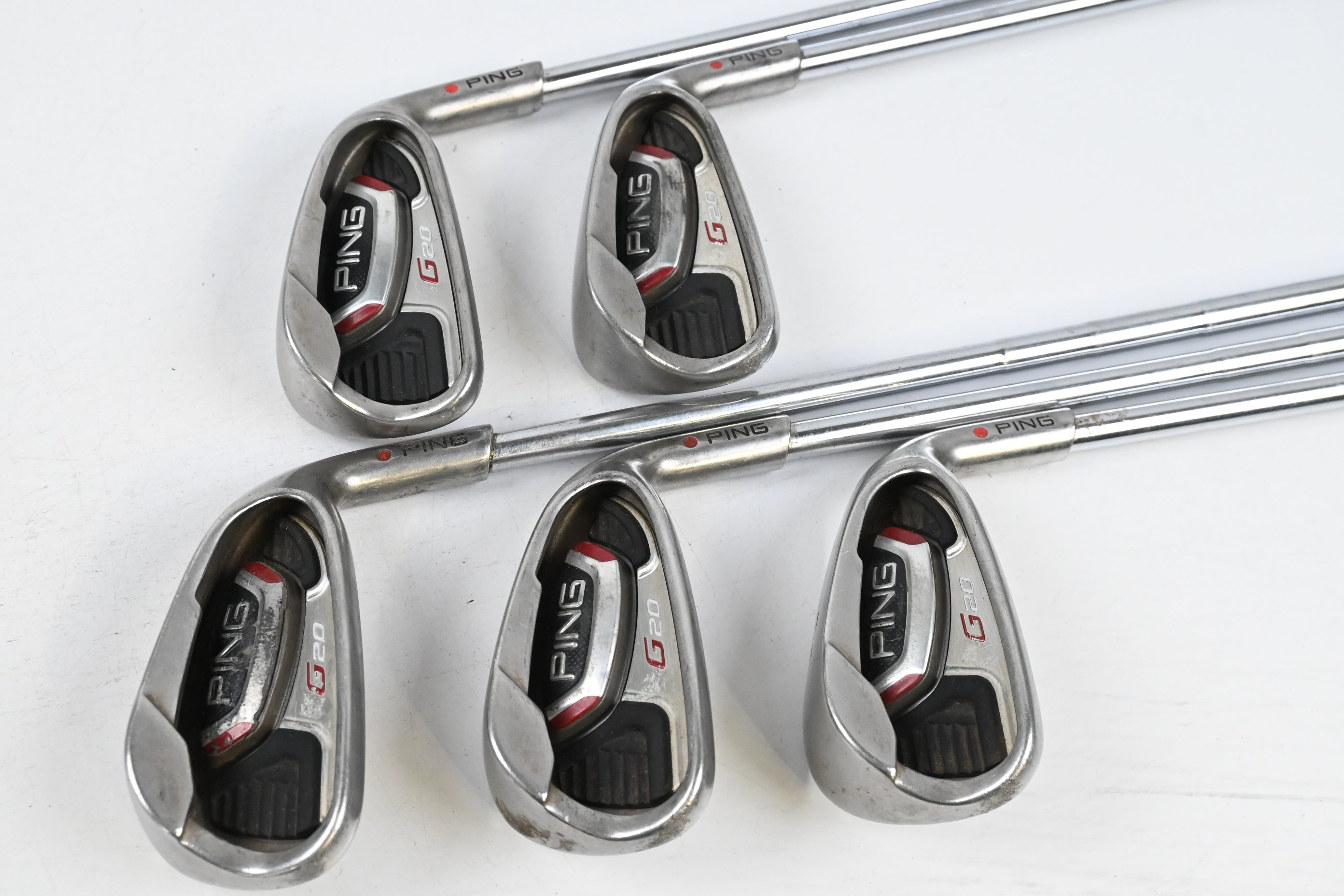 Ping G20 Irons / 6-PW / Orange Dot / Stiff Flex Ping CFS Shafts