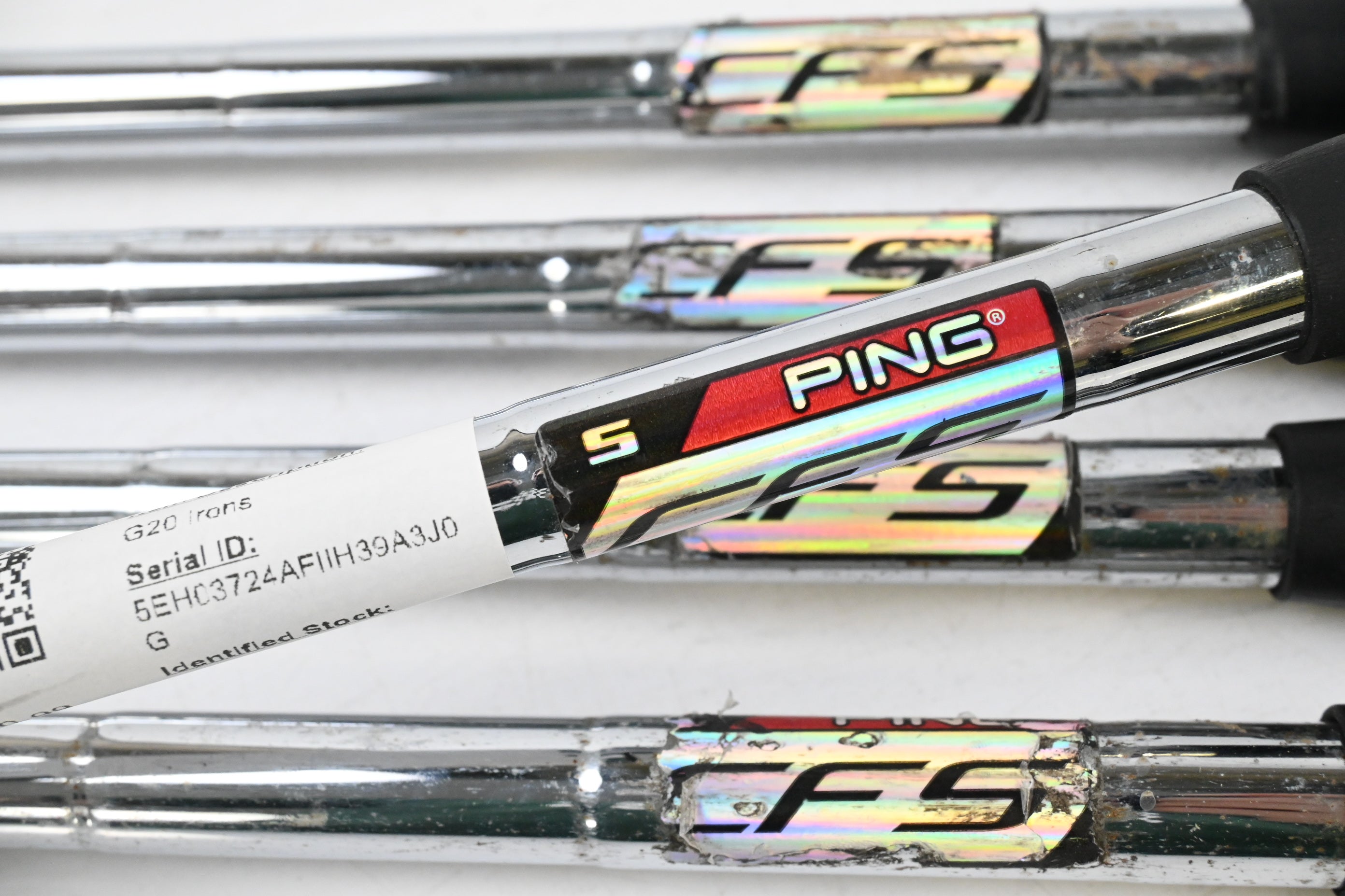 Ping G20 Irons / 6-PW / Orange Dot / Stiff Flex Ping CFS Shafts