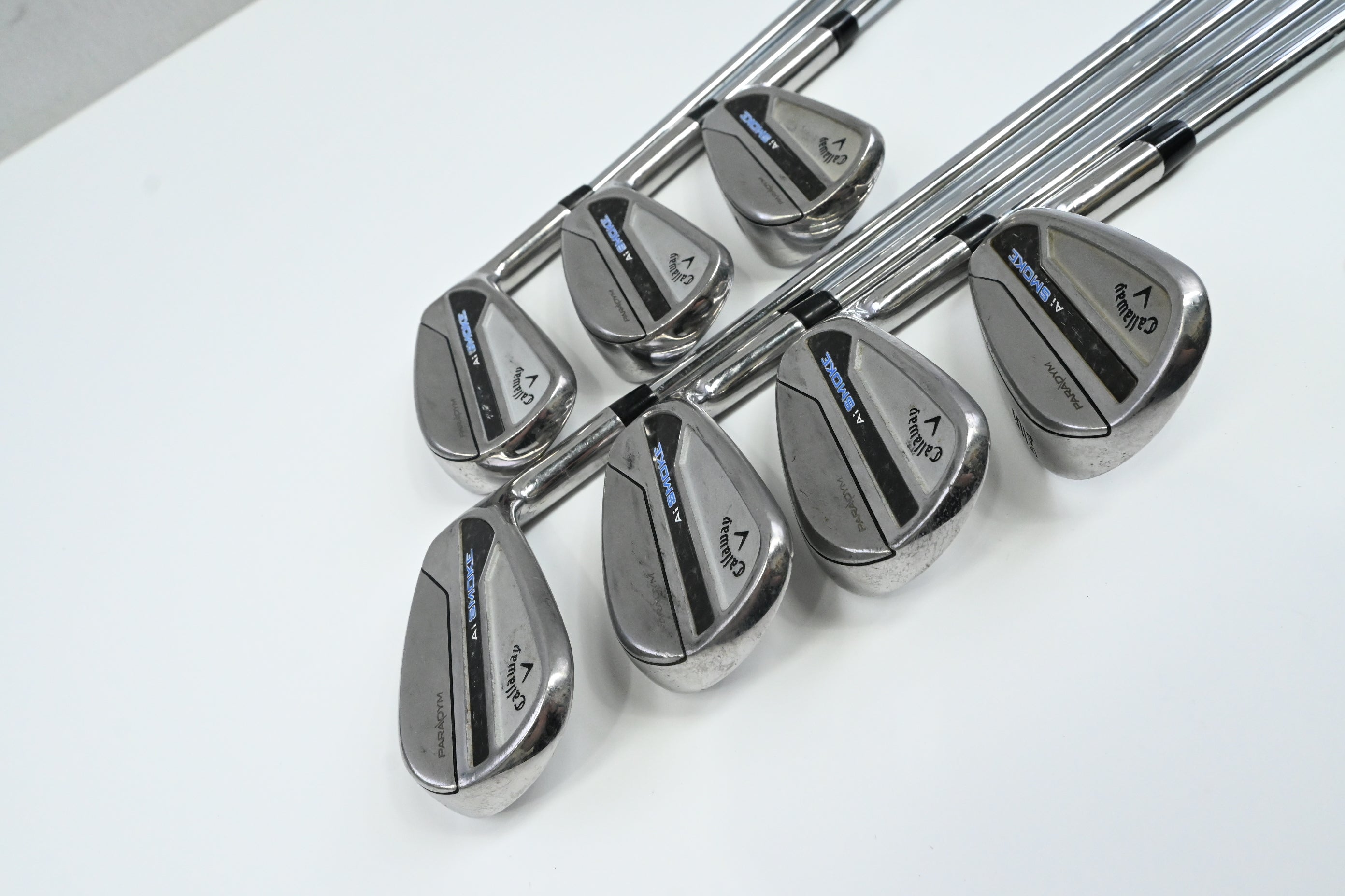 Callaway Paradym Ai Smoke Irons / 5-PW+SW / Stiff Flex Elevate MPH 95 Shafts
