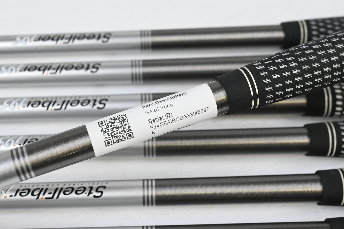 Ping G425 Irons / 5-PW+GW / Black Dot / Stiff Flex Aerotech Steelfiber i95 Shafts
