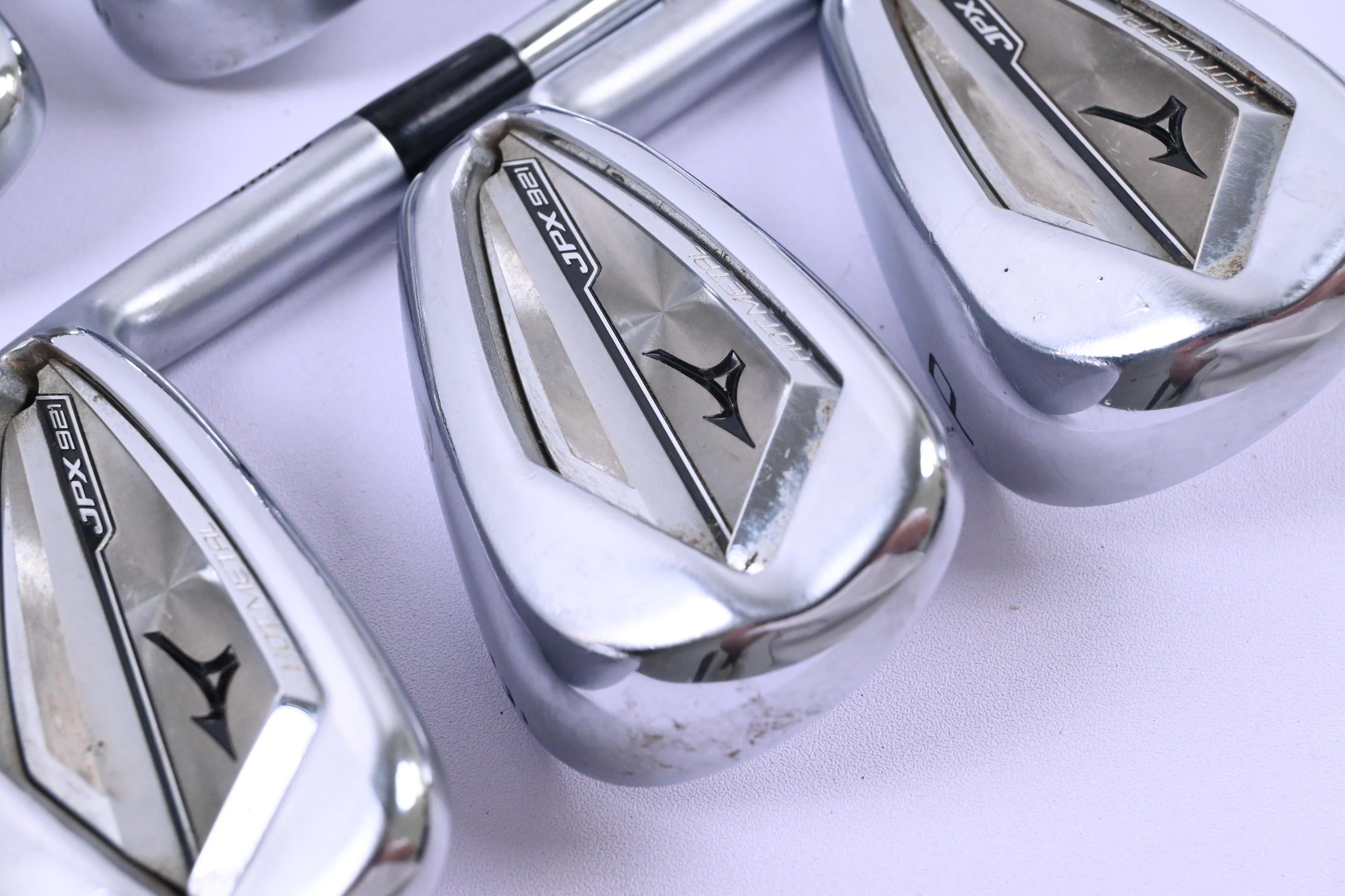 Mizuno JPX 921 Hot Metal Irons / 5-PW / Stiff Flex KBS S-Taper Lite Shafts
