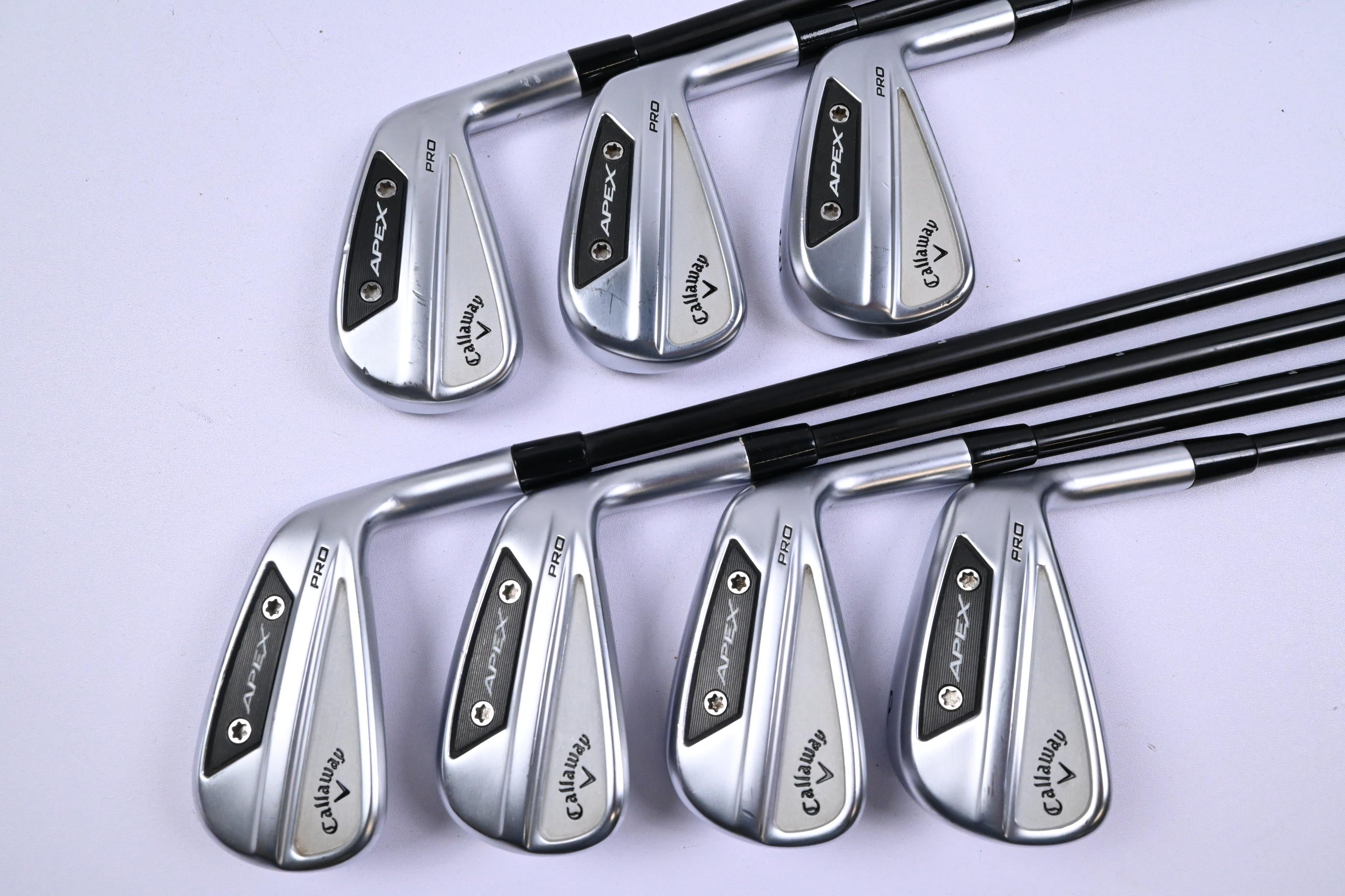 Callaway Apex Pro 24 Irons / 4-PW / Stiff Flex AXIOM Velocore 105 Shafts