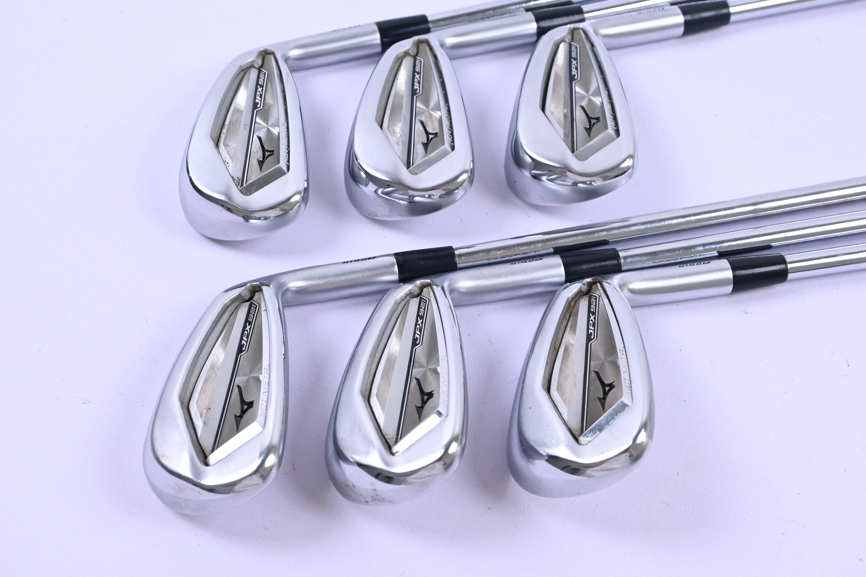 Mizuno JPX 921 Hot Metal Irons / 5-PW / Stiff Flex KBS S-Taper Lite Shafts