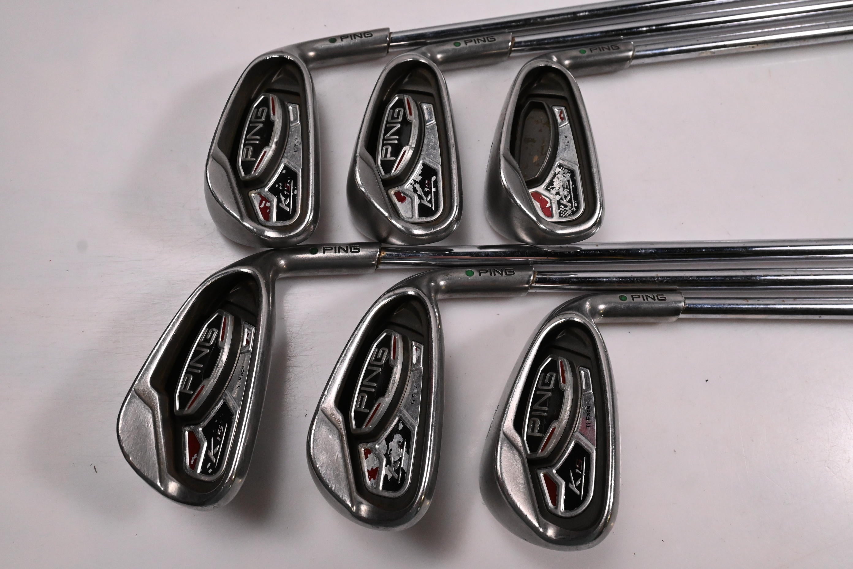 Ping K15 Irons / 5-PW / Green Dot / Stiff Flex Steel Shaft