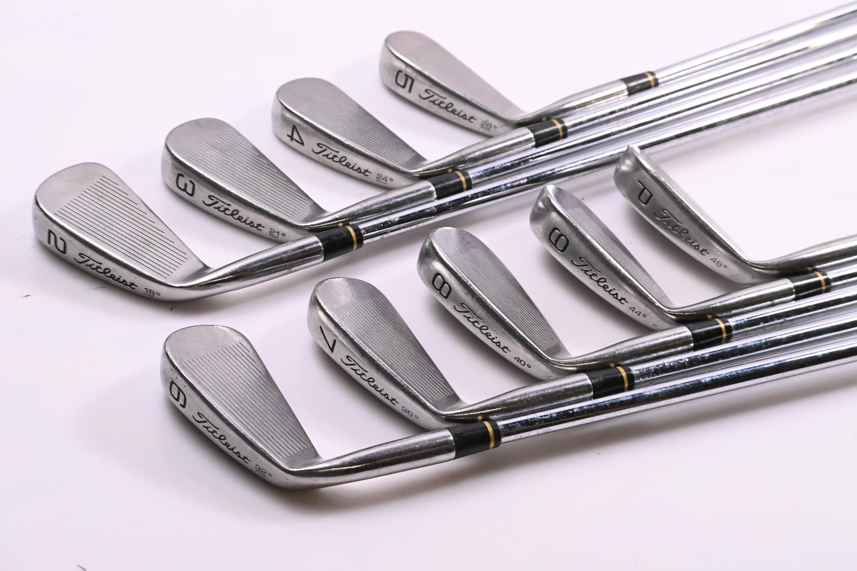 Titleist DCI Black Irons / 2-PW / Regular Flex Steel Shafts