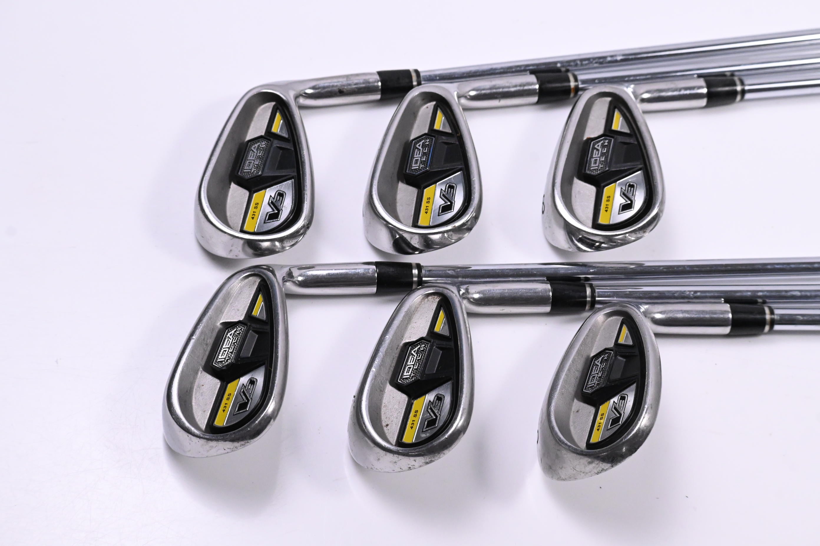 Adams Idea Tech V3 Hybrid Combo Irons / 6-PW+SW / Stiff Flex Steel Shafts