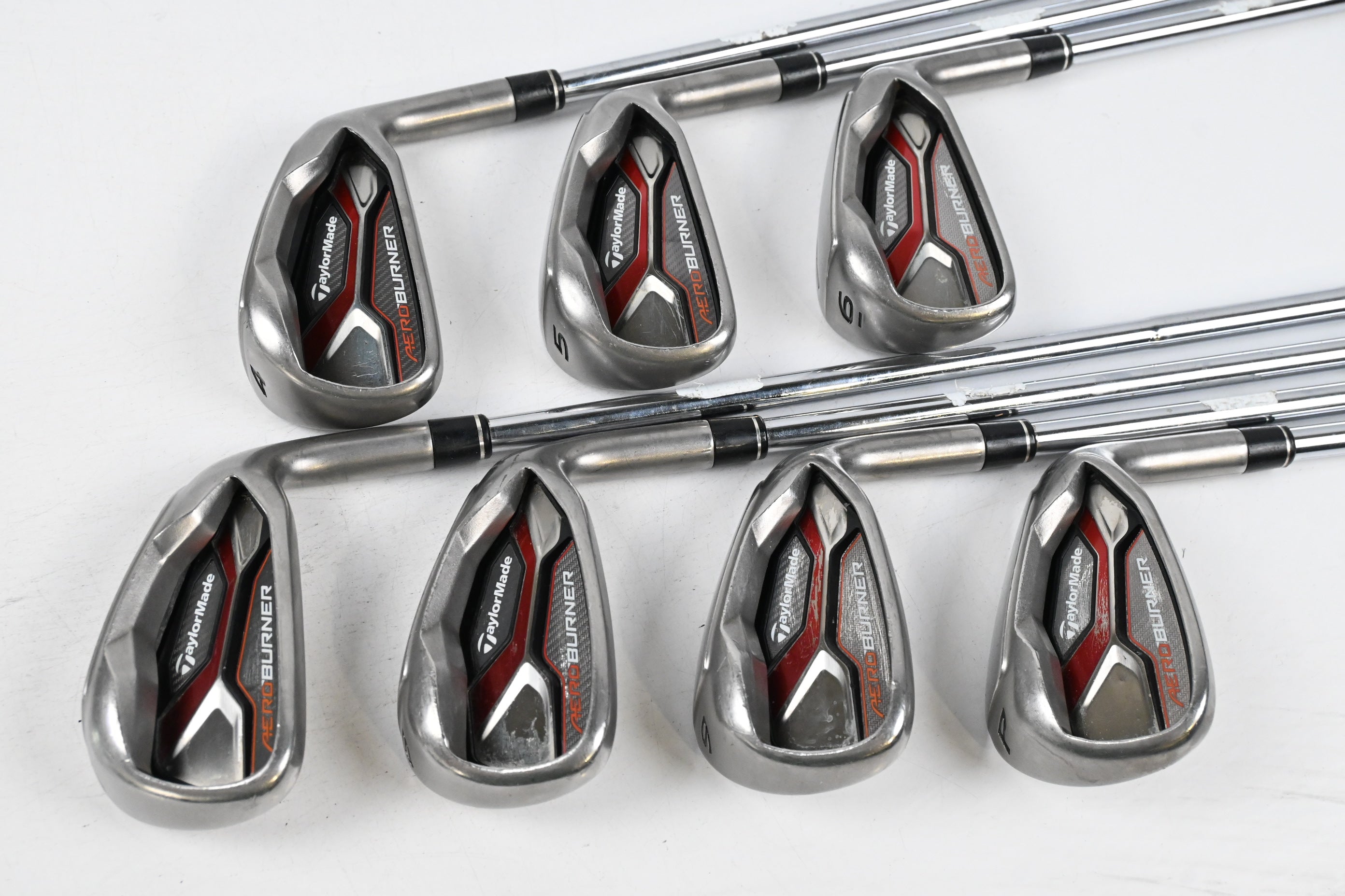 Taylormade Aeroburner Irons / 4-PW / Stiff Flex Reax Steel 88 Shafts