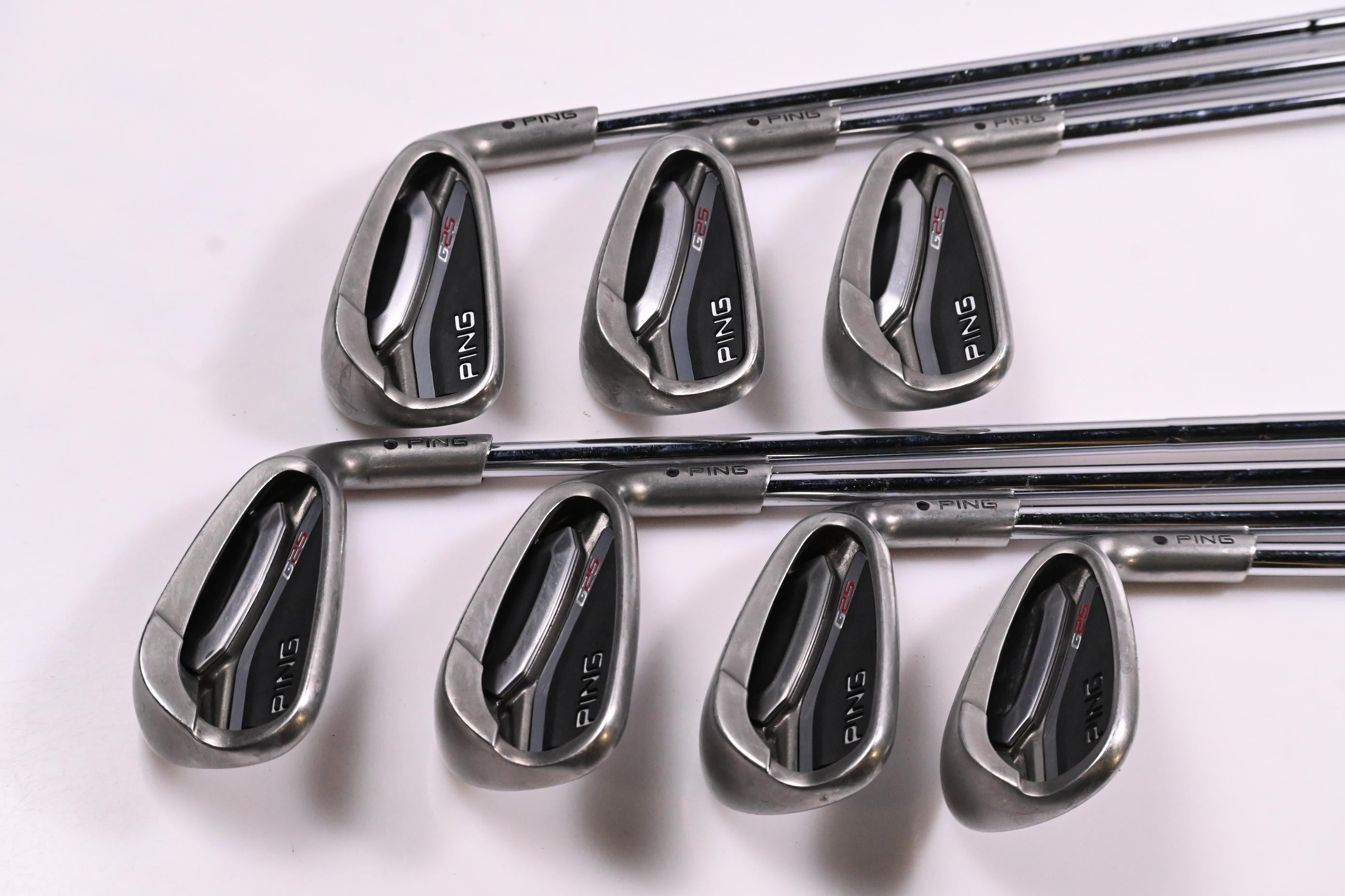 Ping G25 Irons / 5-PW+SW / Black Dot / Regular Flex Ping CFS Shafts
