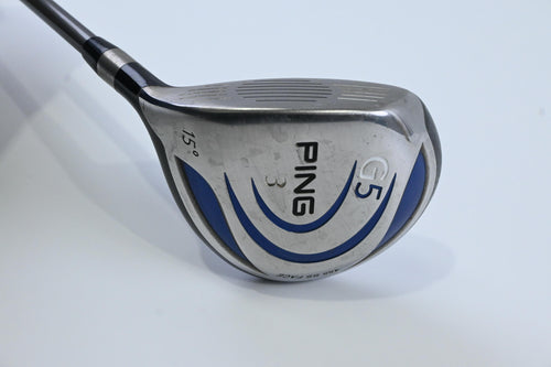 Left Hand Ping G5 #3 Wood / 15 Degree / Regular Flex Ping TFC 100 Shaft