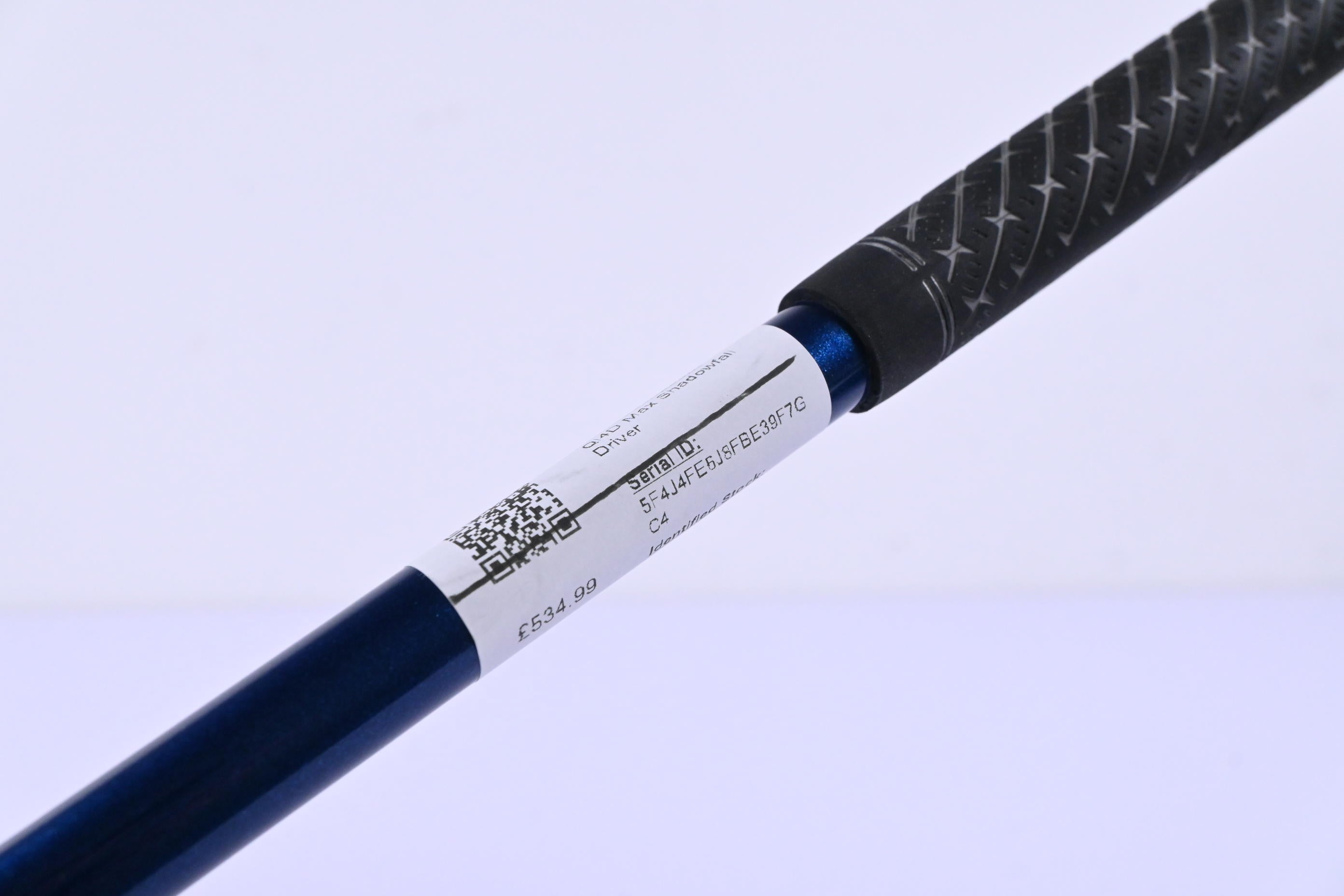 Taylormade Qi4D Max Shadowfall Driver / 10.5 Degree / Regular Flex Ventus Blue