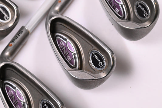 Ladies Ping Rhapsody Irons / 7-PW+SW / Brown Dot / Ladies Flex Ping ULT 129