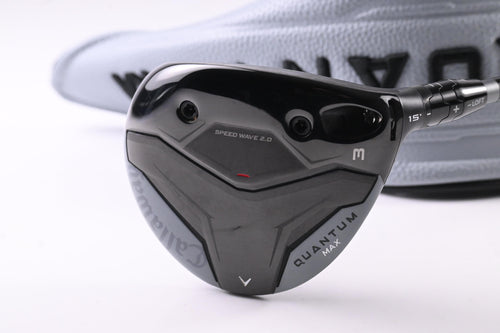 Callaway Quantum Max #3 Wood / 15 Degree / Stiff Flex Denali Frost Silver 60