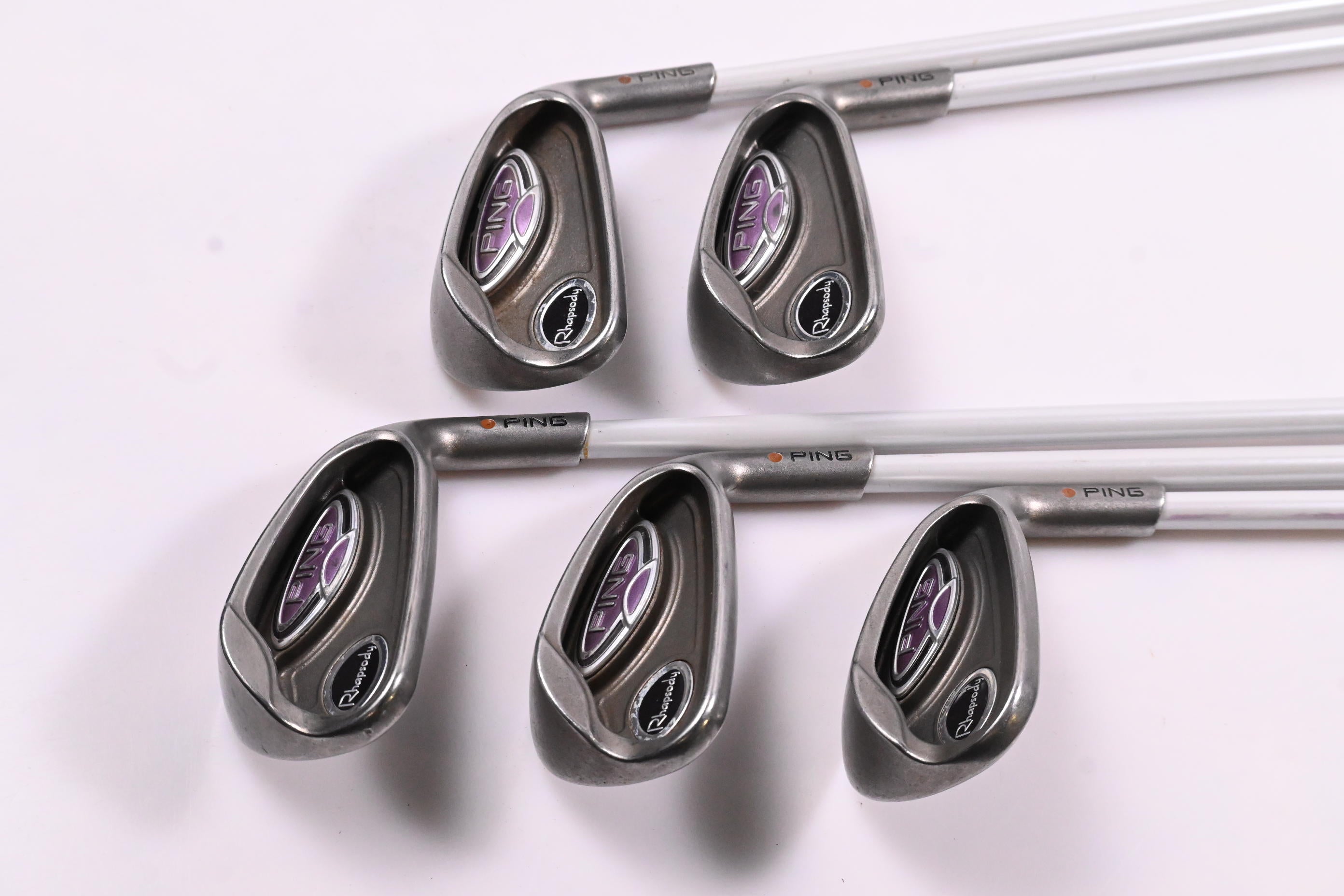 Ladies Ping Rhapsody Irons / 7-PW+SW / Brown Dot / Ladies Flex Ping ULT 129
