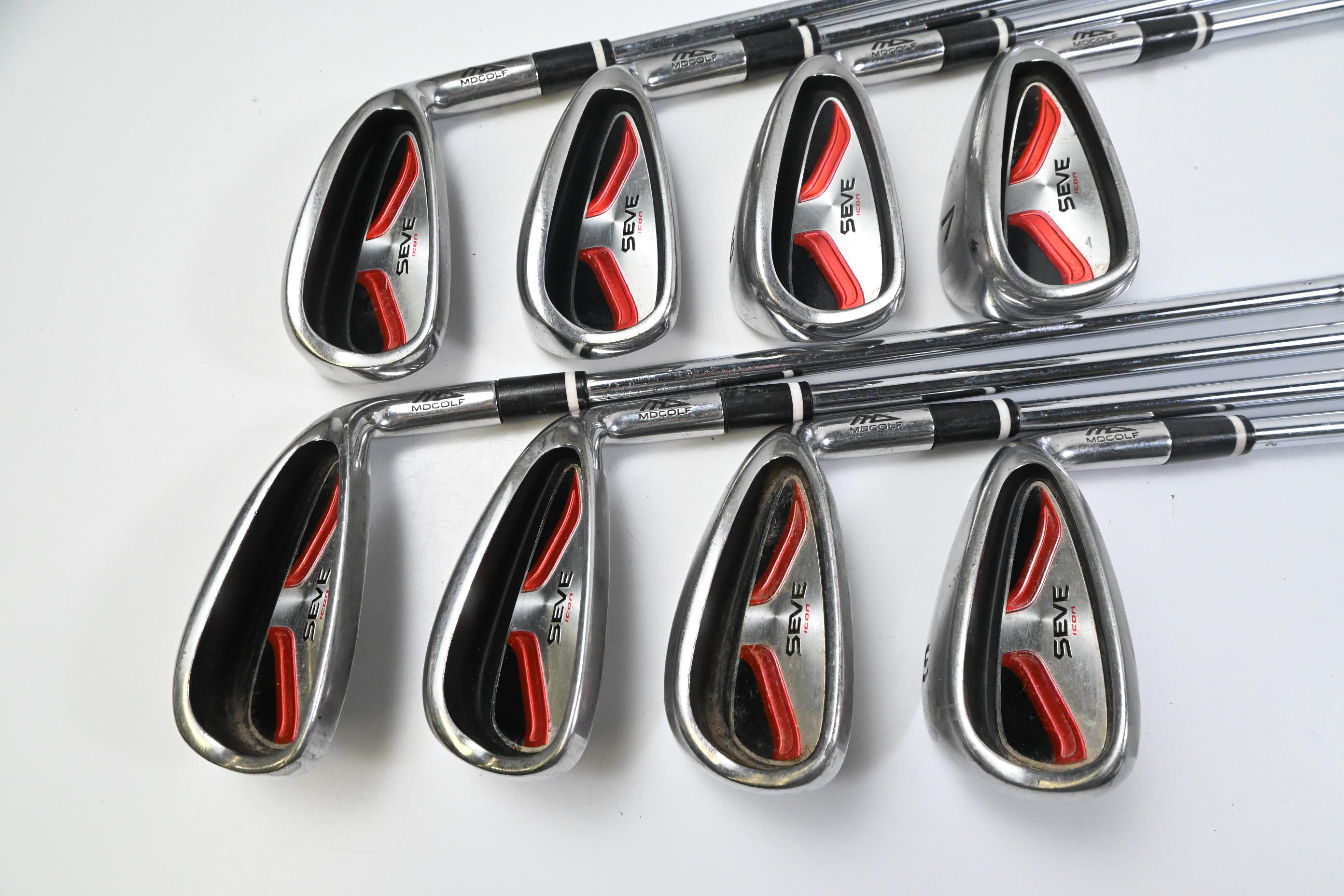 MD Golf Seve Icon Irons / 4-PW+SW / Regular Flex True Temper Release+ Shafts