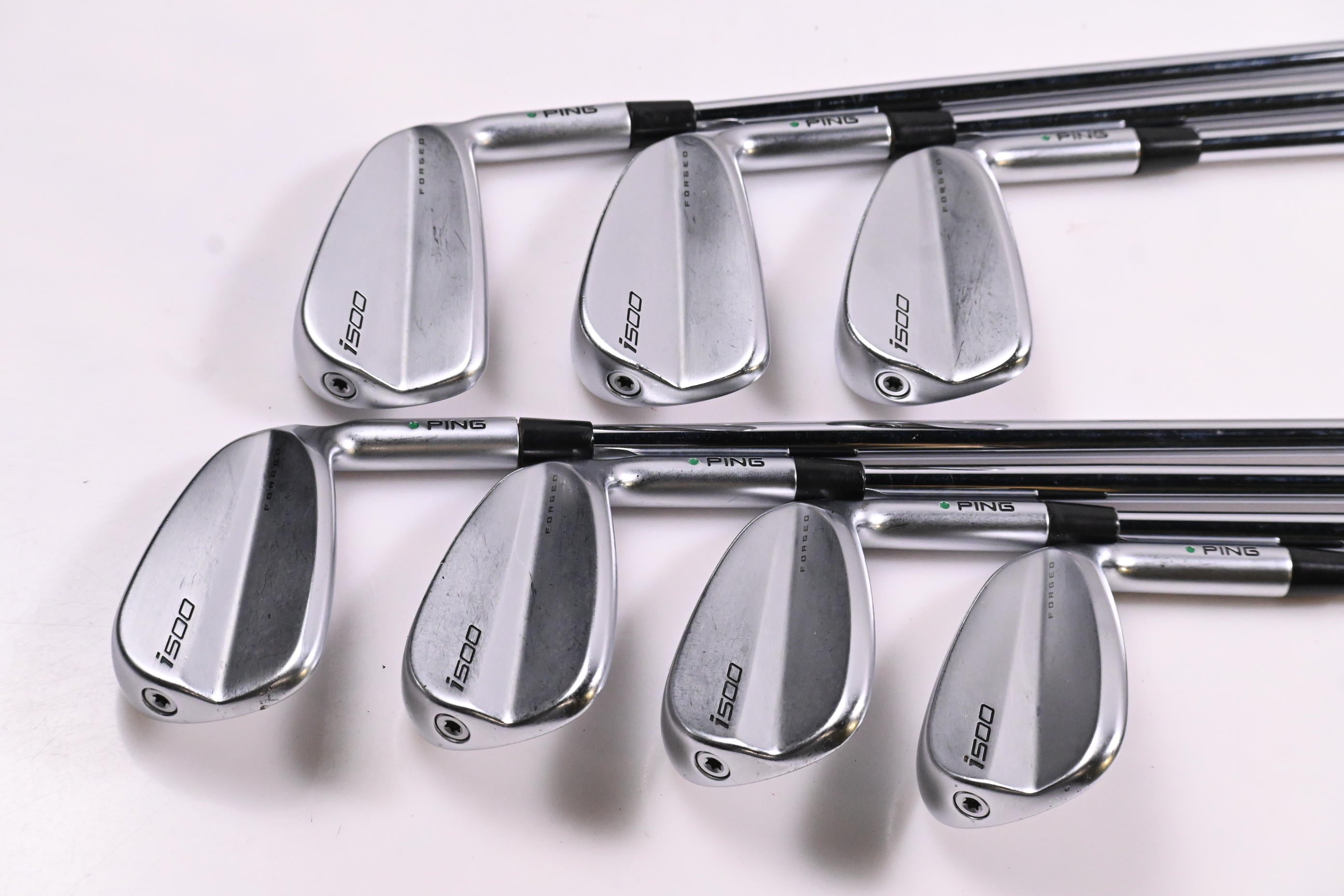 Ping i500 Irons / 5-PW+GW / Green Dot / Regular Flex Dynamic Gold 105 R300