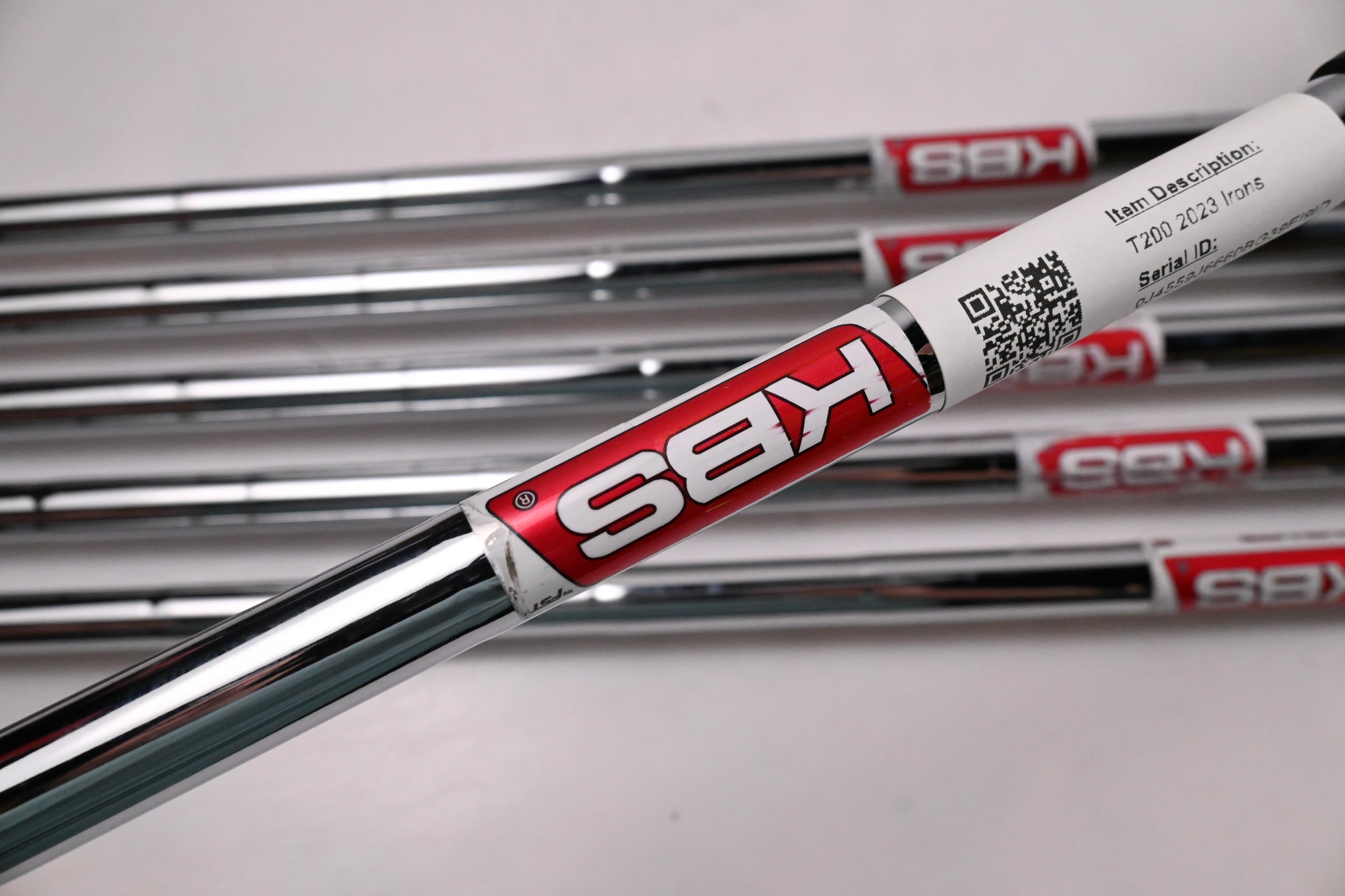 Titleist T200 2023 Irons / 5-PW / Stiff Flex KBS Tour Lite Shafts
