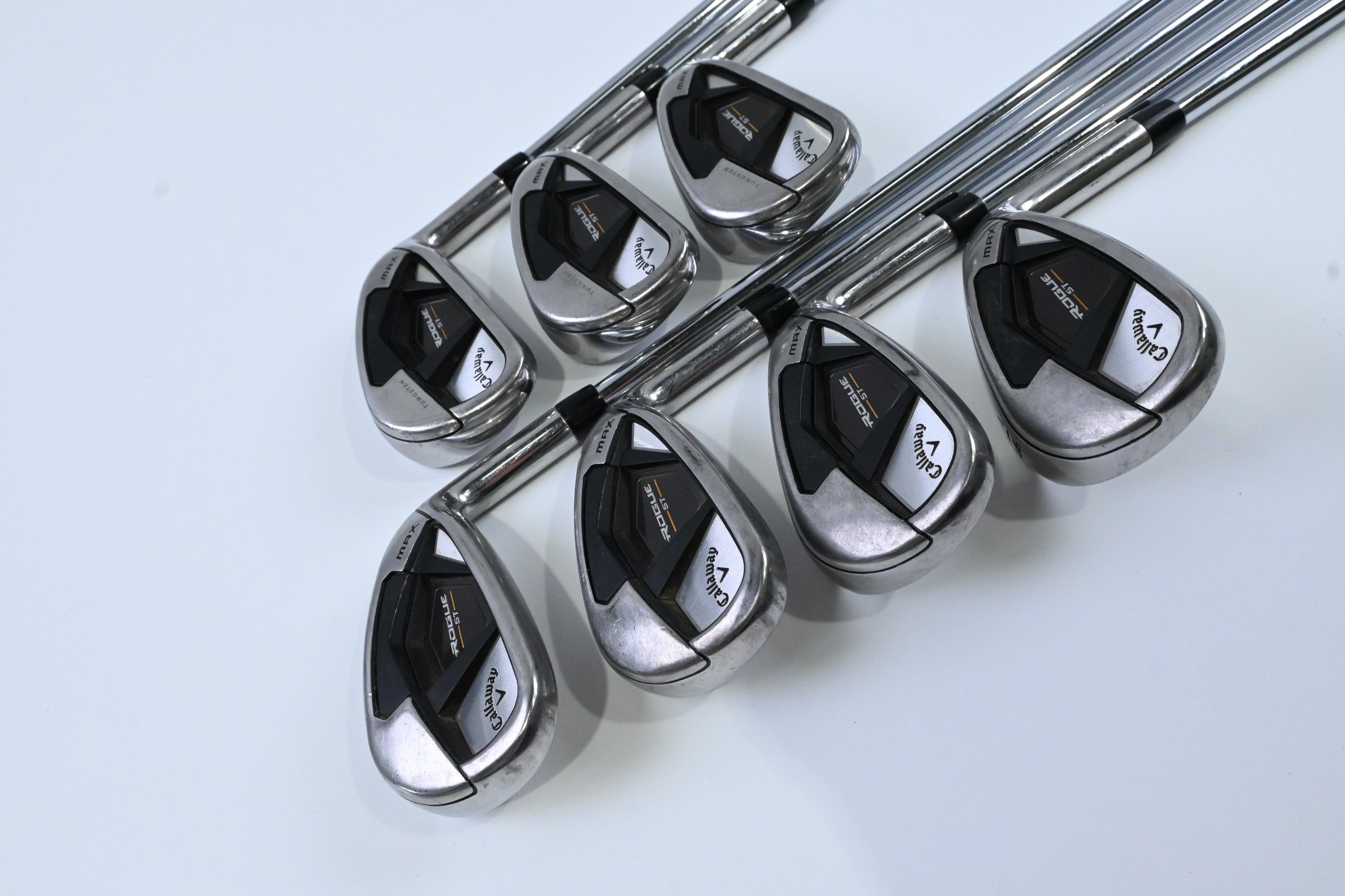 Callaway Rogue ST Max Irons / 5-PW+AW / Regular Flex Elevate MPH 95 Shafts