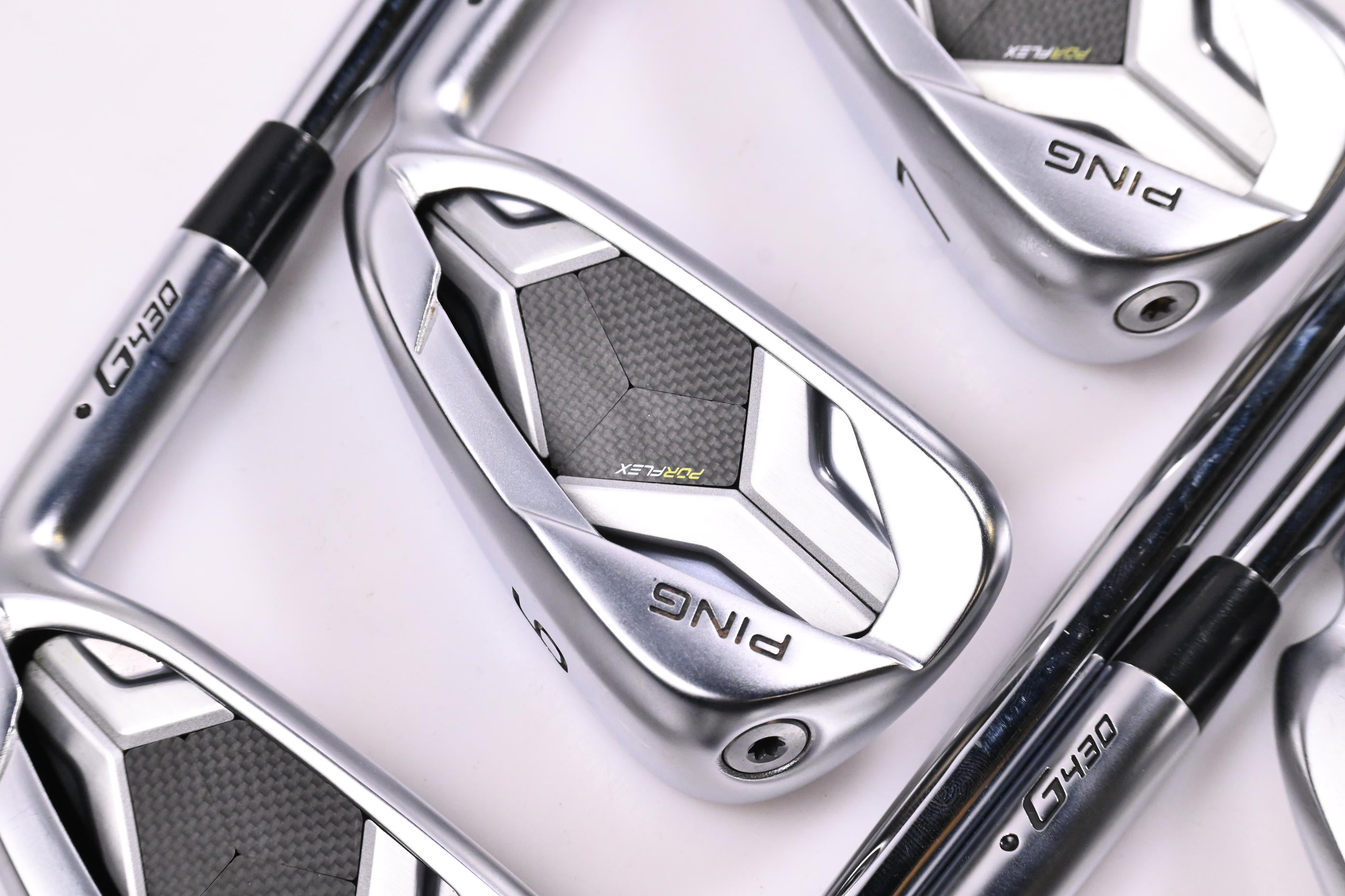 Ping G430 Irons / 5-PW+45° / Black Dot / Stiff Flex Dynamic Gold 105 S300 Shafts