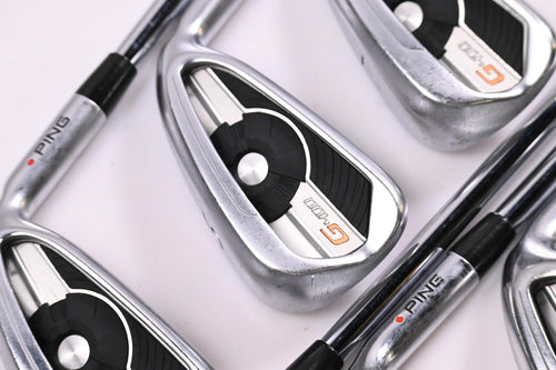 Ping G400 Irons / 5-PW+SW / Red Dot / Regular Flex Ping AWT 2.0 Shafts