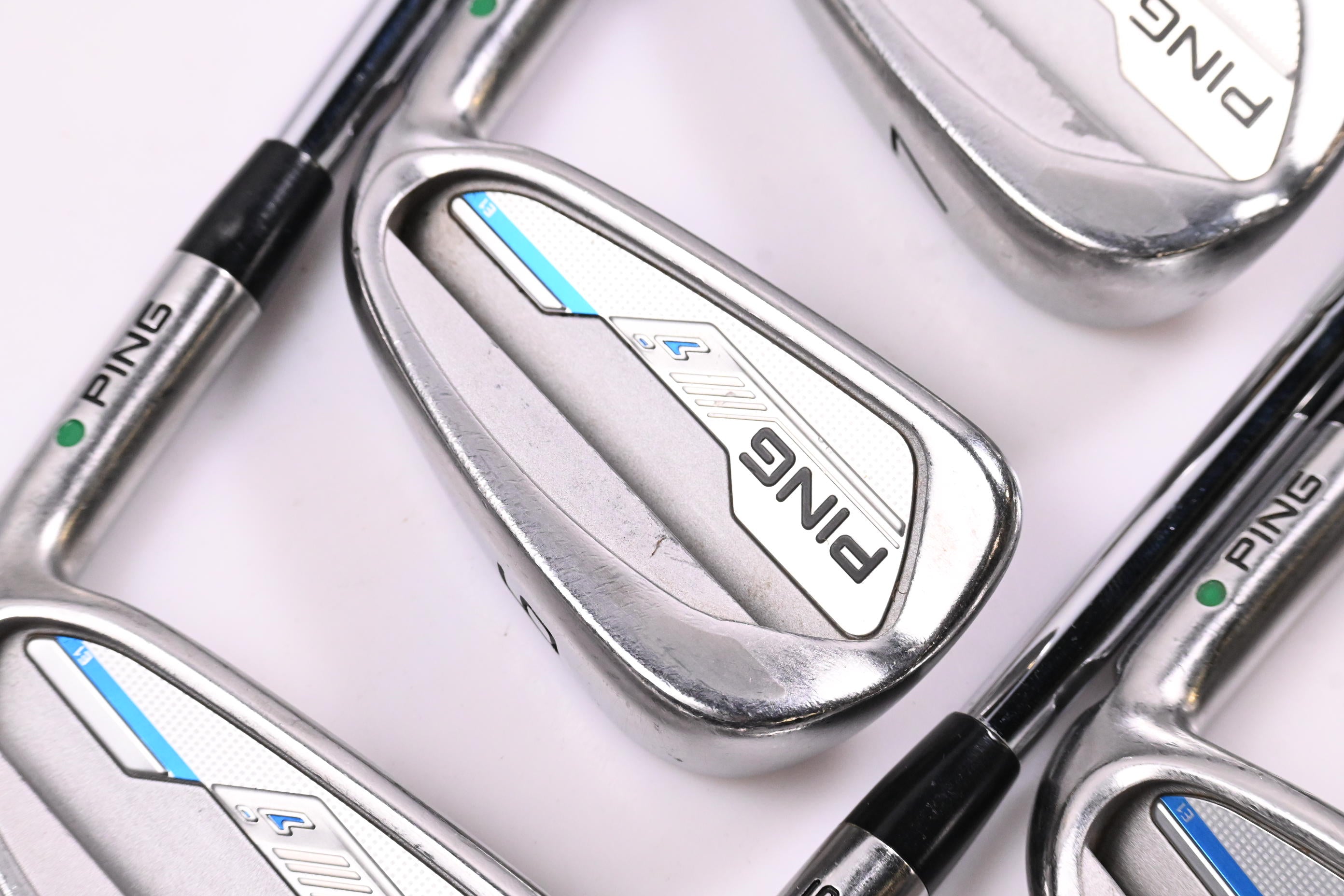 Ping i-Series E1 Irons / 5-PW / Green Dot / Regular Flex Ping CFS Distance Shafts