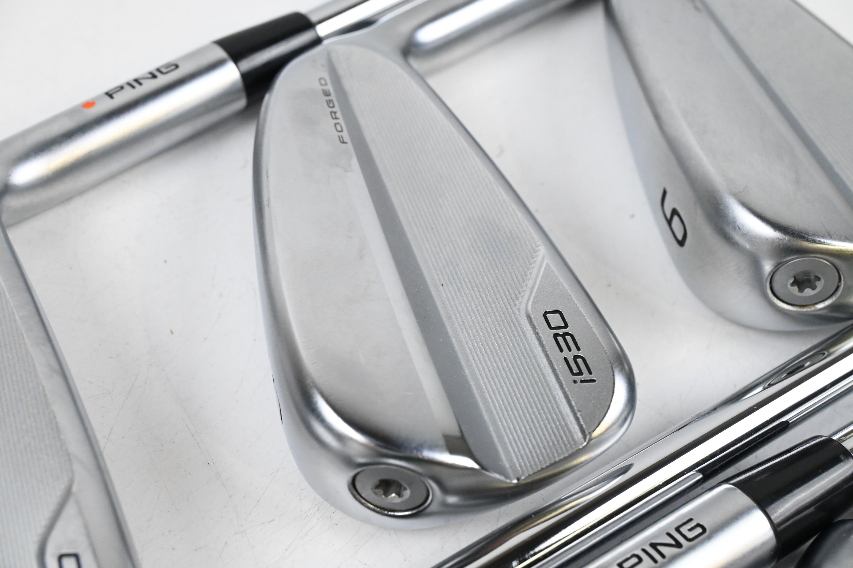 Ping i530 Irons / 4-PW / Orange Dot / Stiff Flex Dynamic Gold Mid 115 S300
