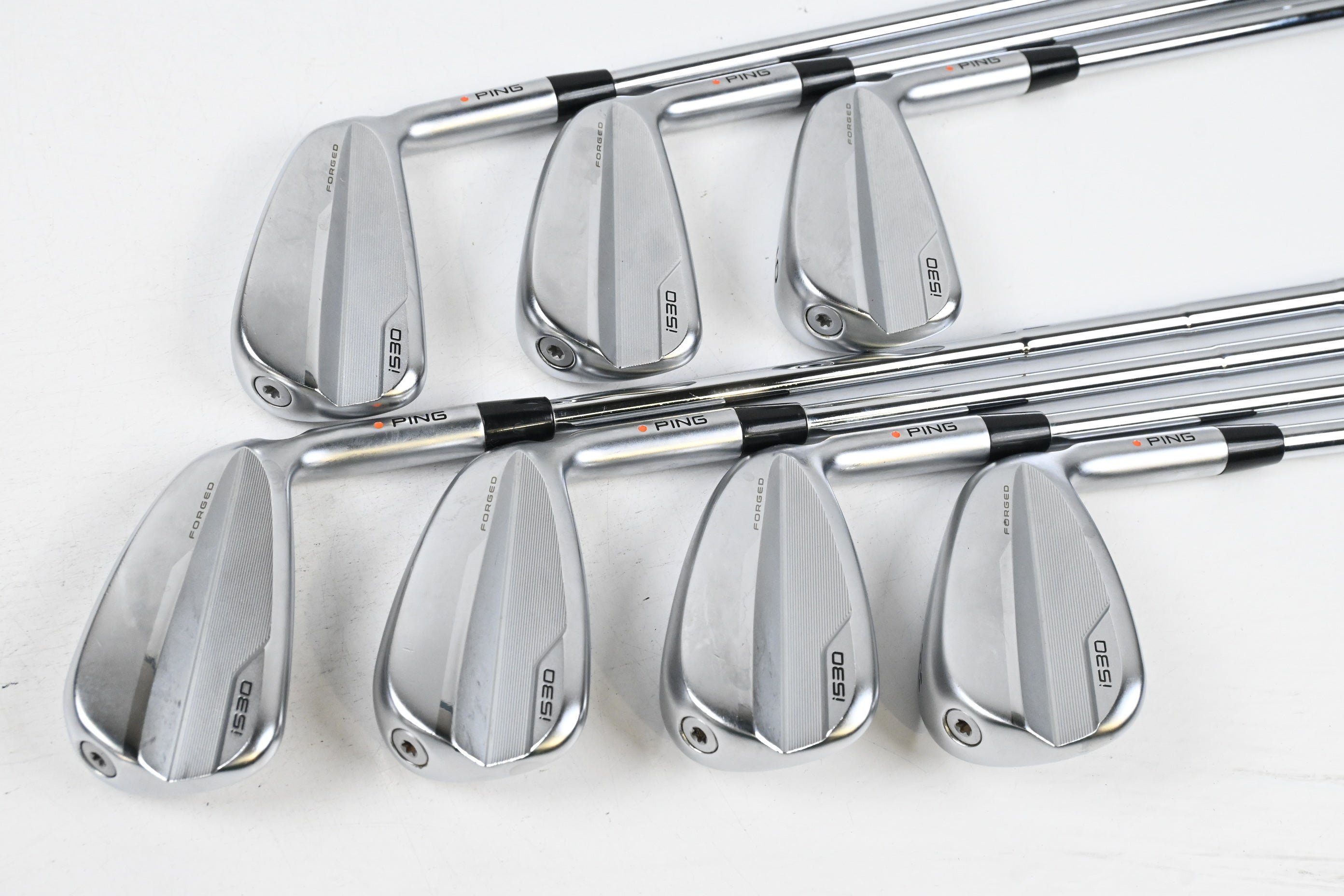 Ping i530 Irons / 4-PW / Orange Dot / Stiff Flex Dynamic Gold Mid 115 S300
