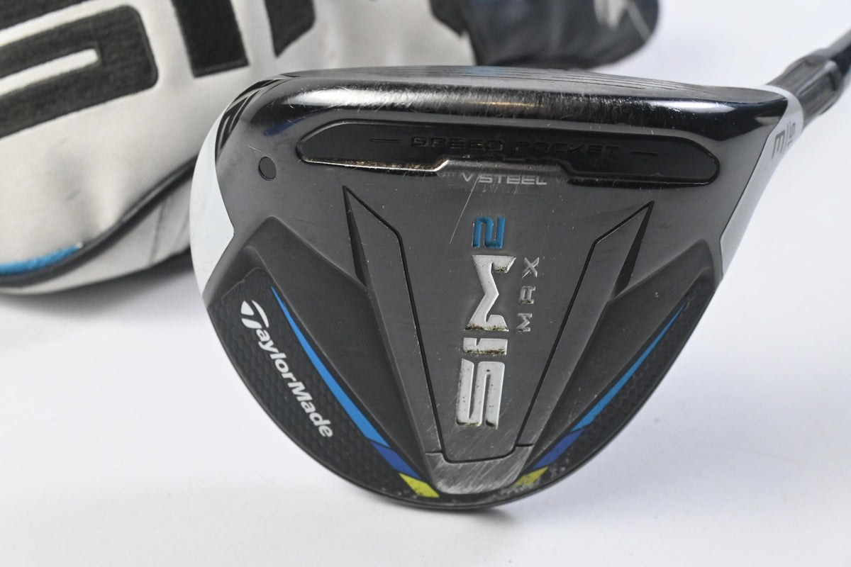 Taylormade SIM2 Max #3 Wood / 15 Degree / Stiff Flex Hzrdus Smoke Blue RDX 60