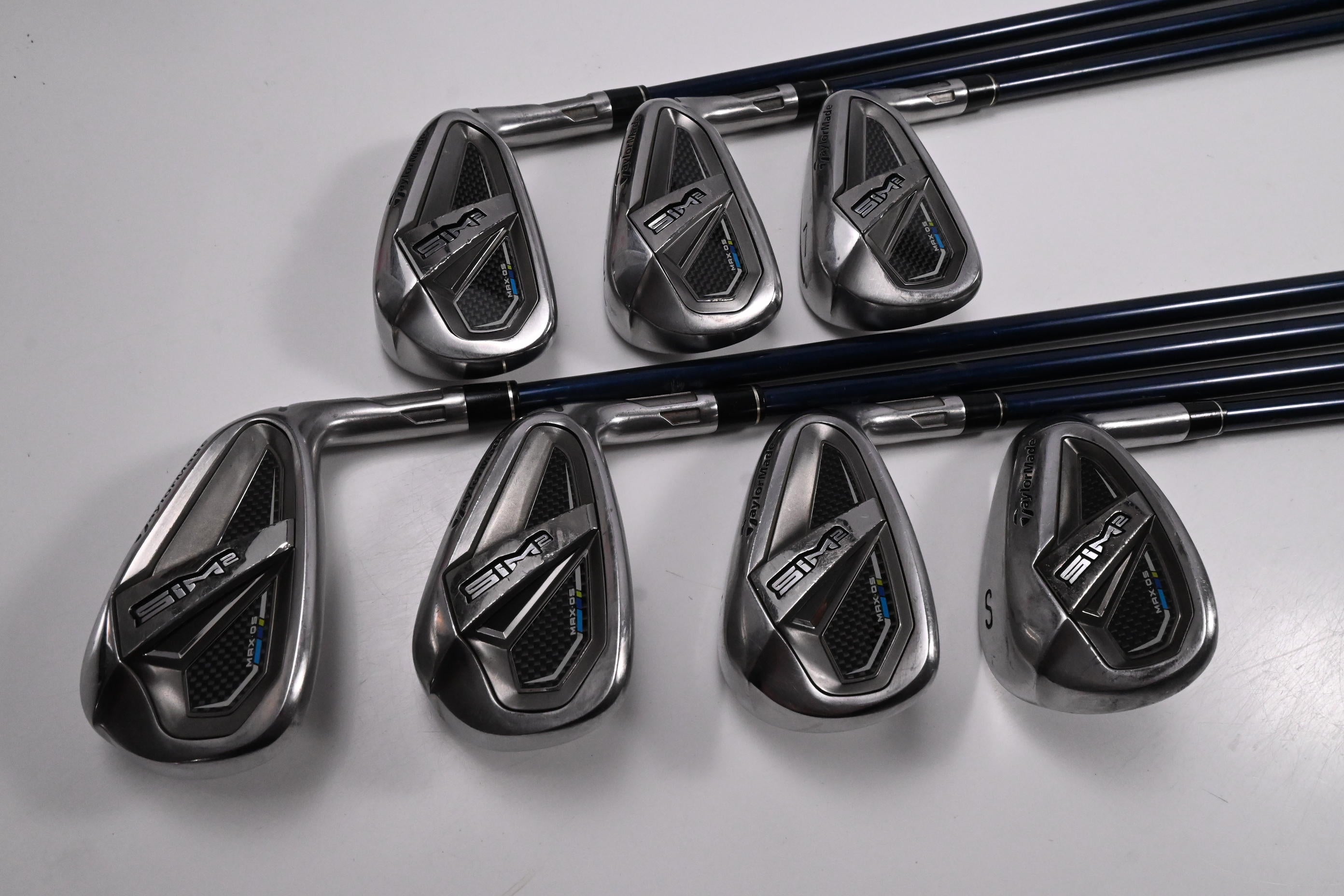 Taylormade SIM2 Max OS Irons / 5-PW+SW / Regular Flex Ventus Blue 6 Shaft