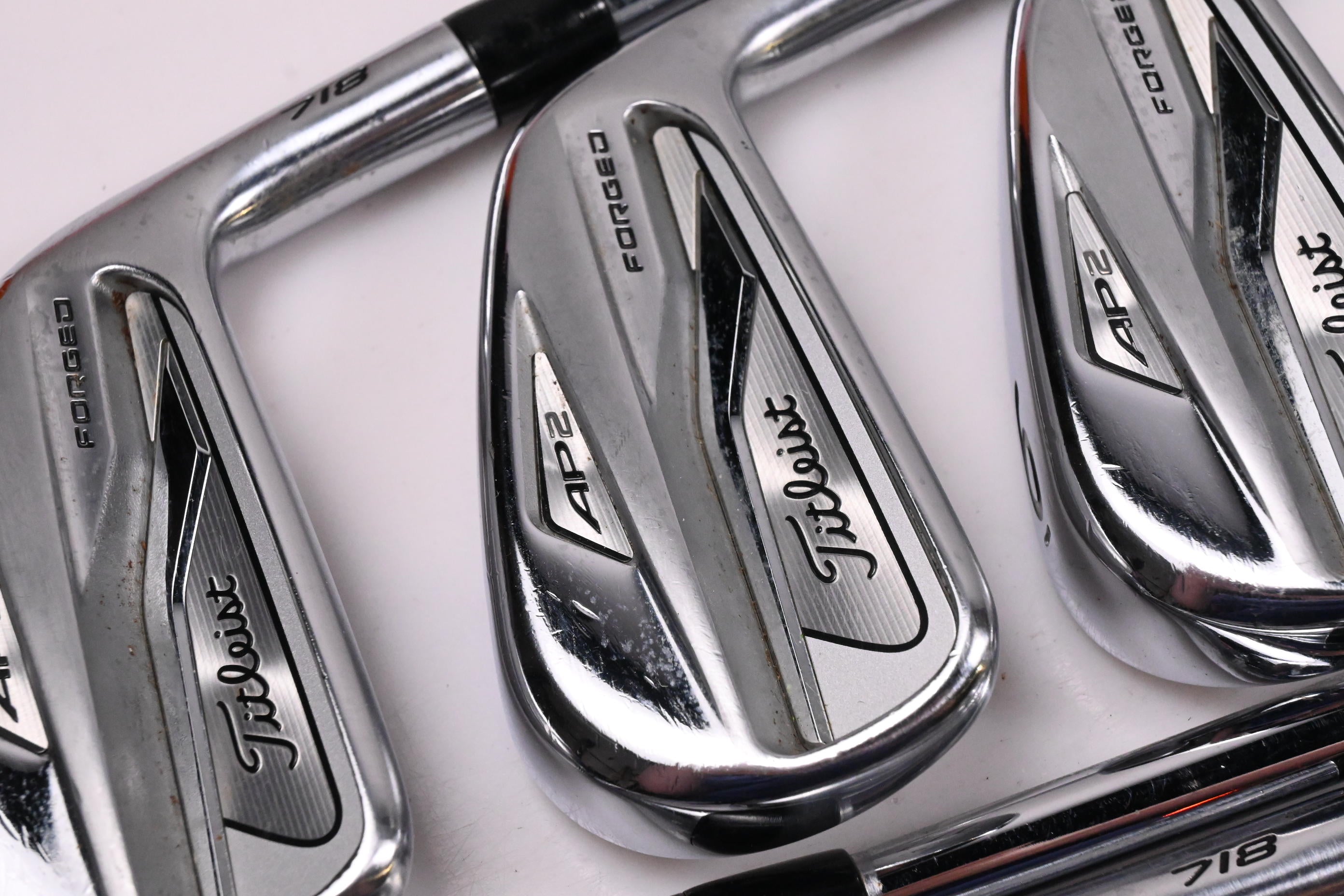 Titleist 718 AP2 Irons / 4-PW / Stiff Flex AMT Tour White S300 Shafts