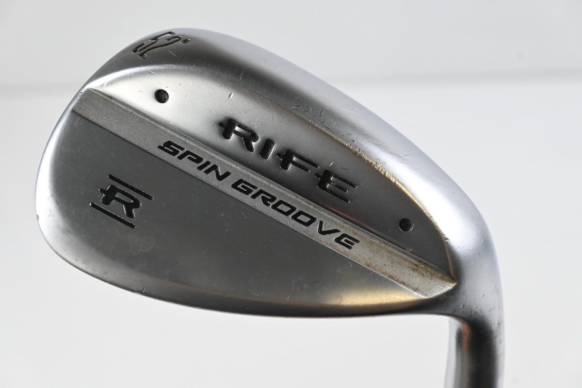 Rife Spin Groove Gap Wedge / 52 Degree / Wedge Flex Rife Steel Shaft