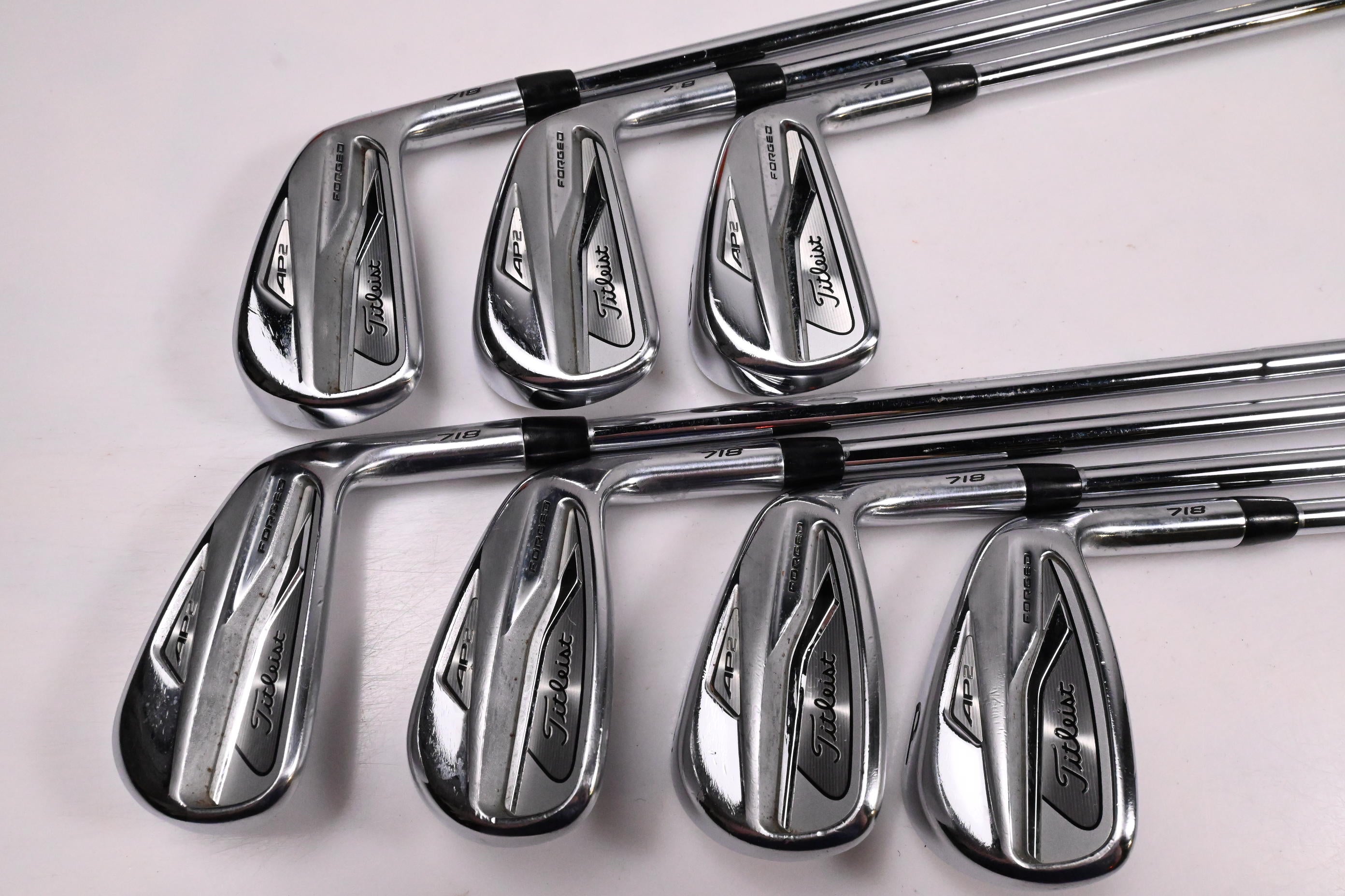 Titleist 718 AP2 Irons / 4-PW / Stiff Flex AMT Tour White S300 Shafts
