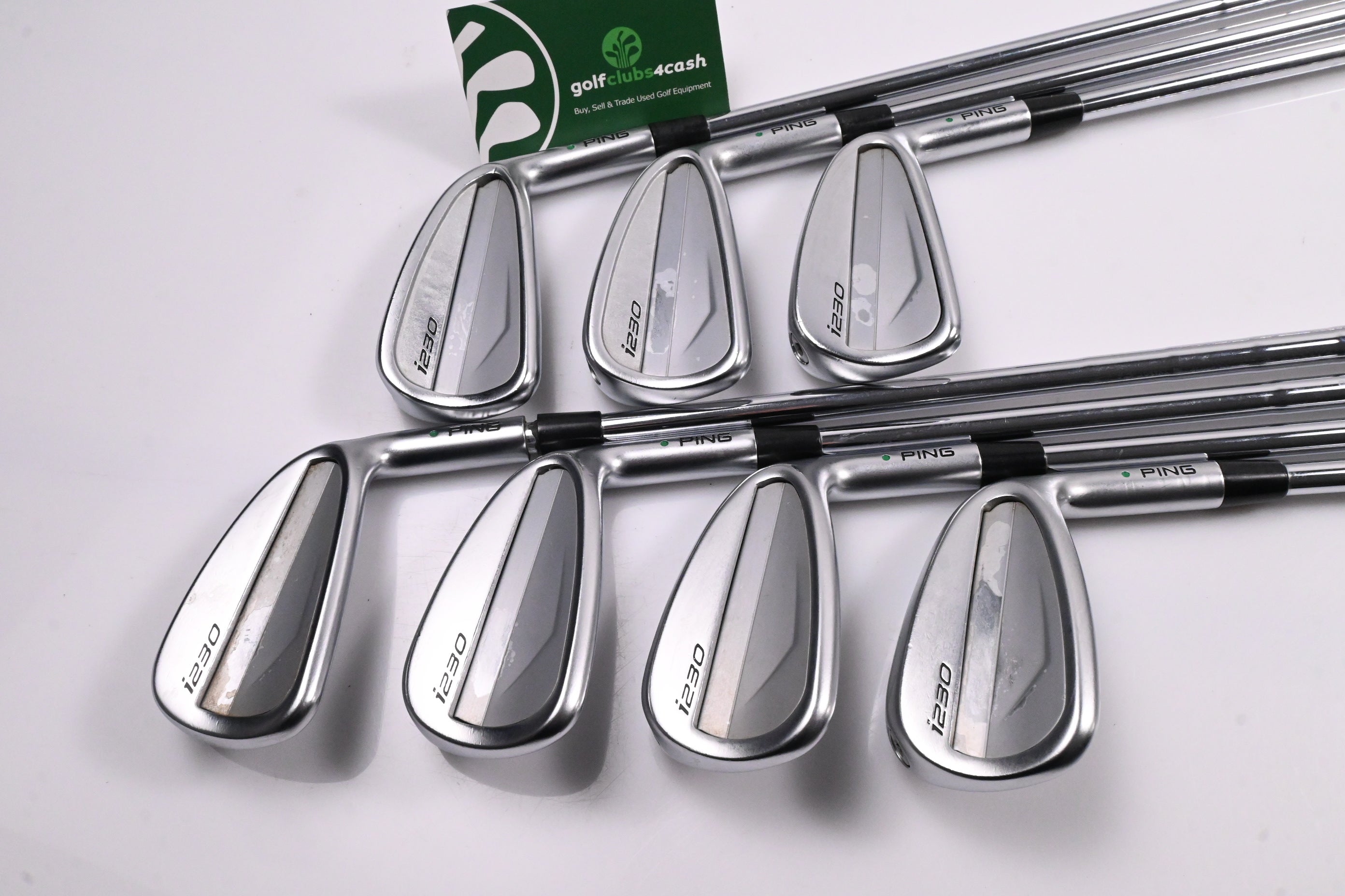 Ping i230 Irons / 4-PW / Green Dot / X-Flex N.S.Pro Modus3 Tour 105 Shafts