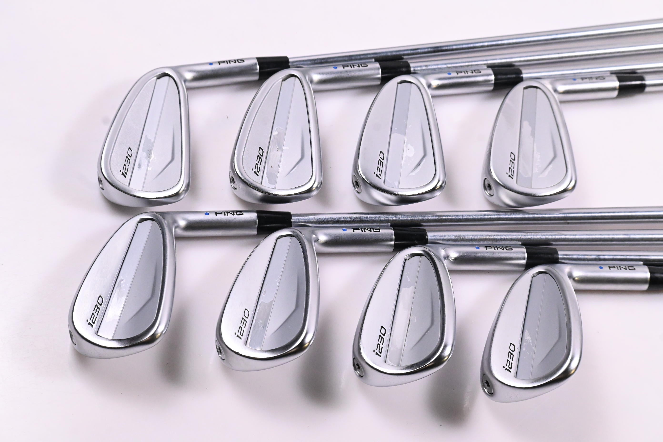 Ping i230 Irons / 4-PW+GW / Blue Dot / Stiff Flex Project X IO 110 Shafts