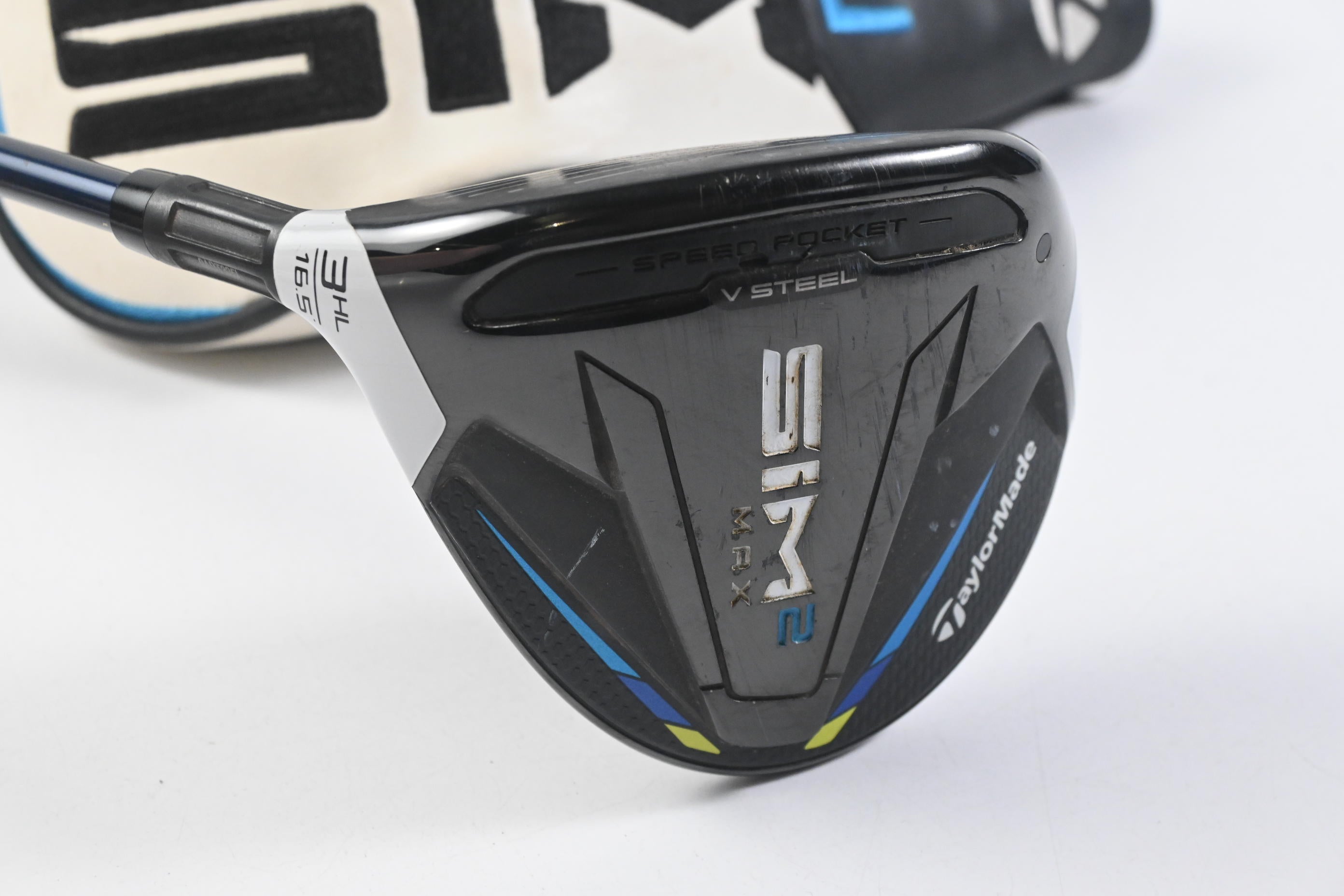 Left Hand Taylormade SIM2 Max #3 HL Wood / 16.5 Degree / Regular Flex Ventus