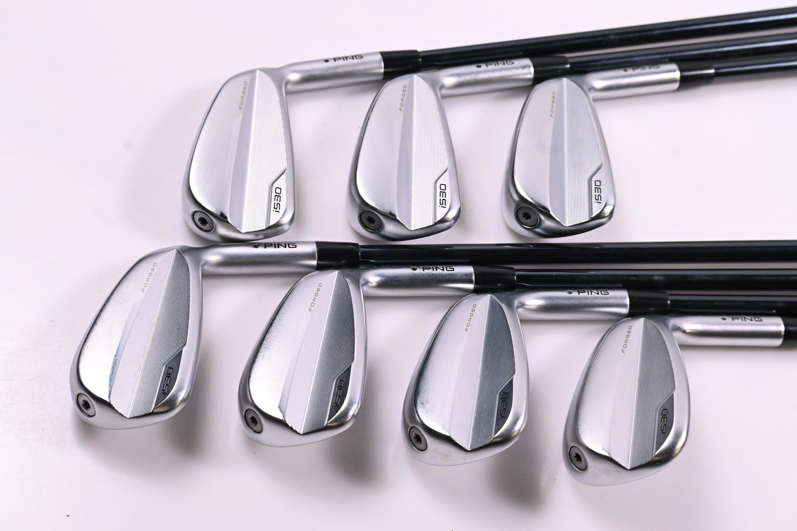 Ping i530 Irons / 5-PW+GW / Black Dot / Regular Flex UST Recoil Dart 75 Shafts